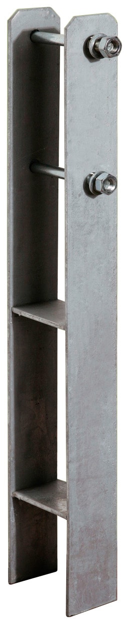 H-Pfostenanker WEKA, silber, Metall, Bodenanker