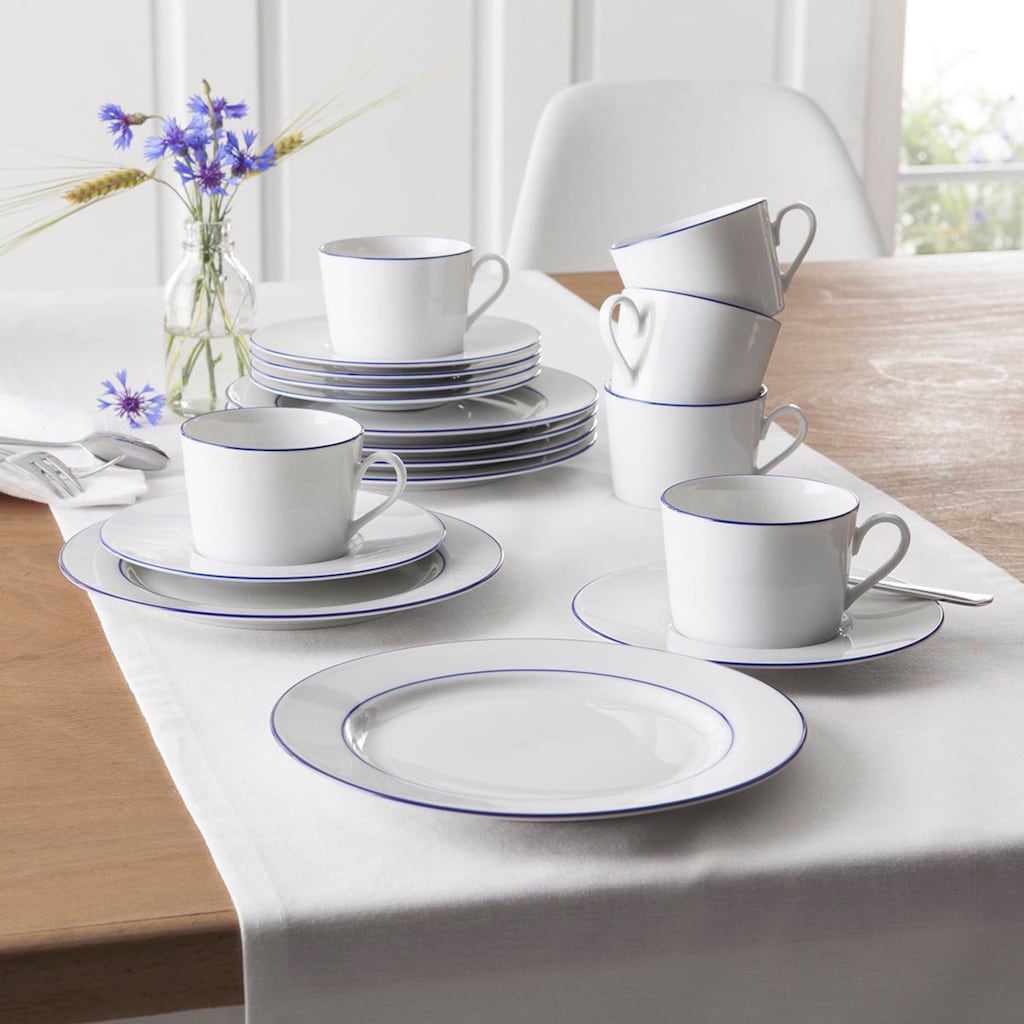 Retsch Arzberg Kaffeeservice »Geschirr-Set, Service Heike Blaurand«, (Set, 18 tlg.)