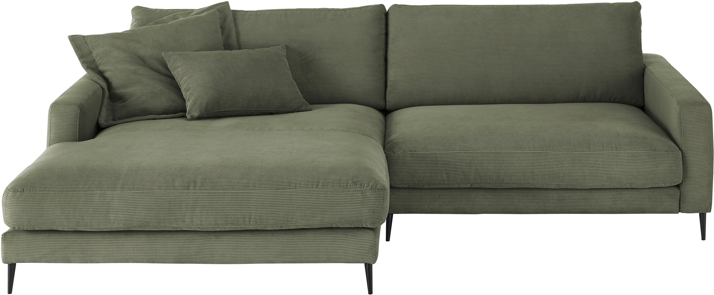 Home affaire Ecksofa "Downtown, B/T/H: 272/190/84 cm L-Form" weicher Sitzko günstig online kaufen