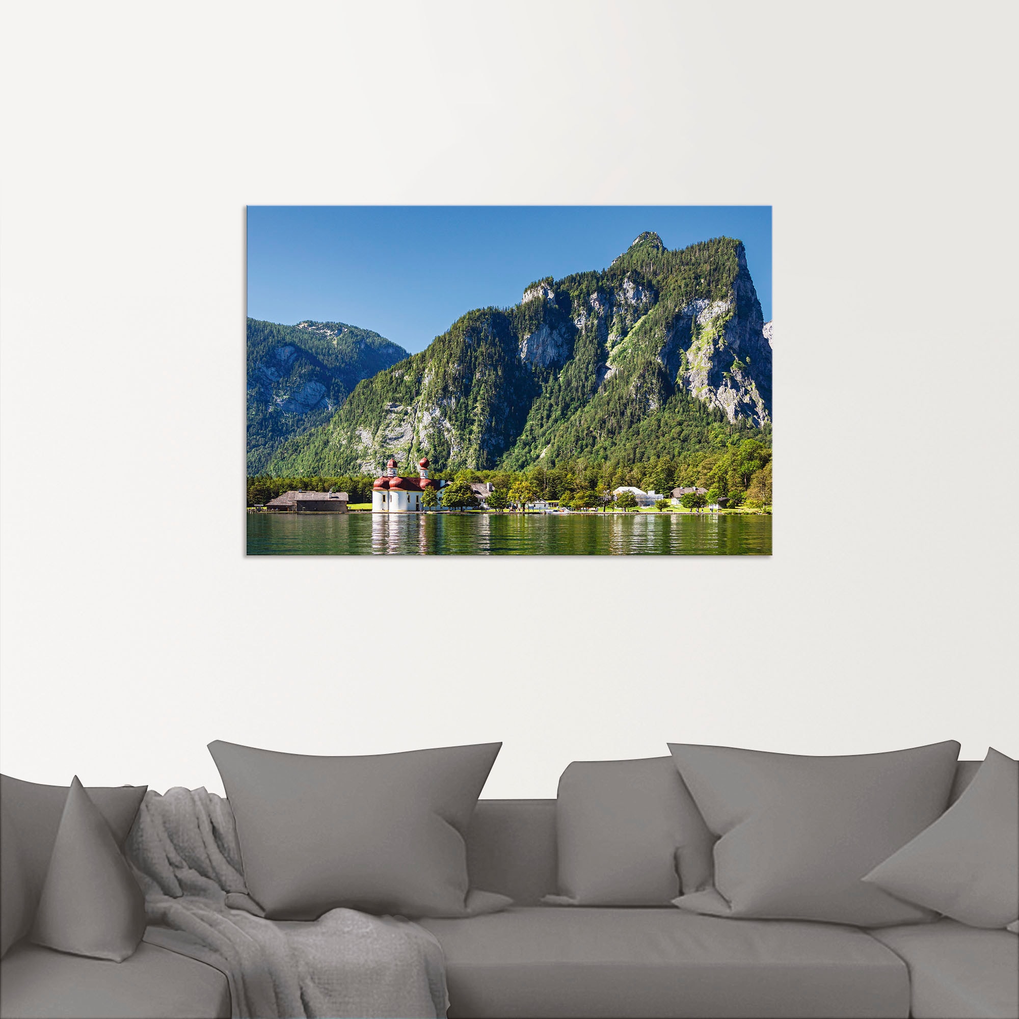 Artland Wandbild "Blick auf den Königssee", Berge & Alpenbilder, (1 St.), a günstig online kaufen
