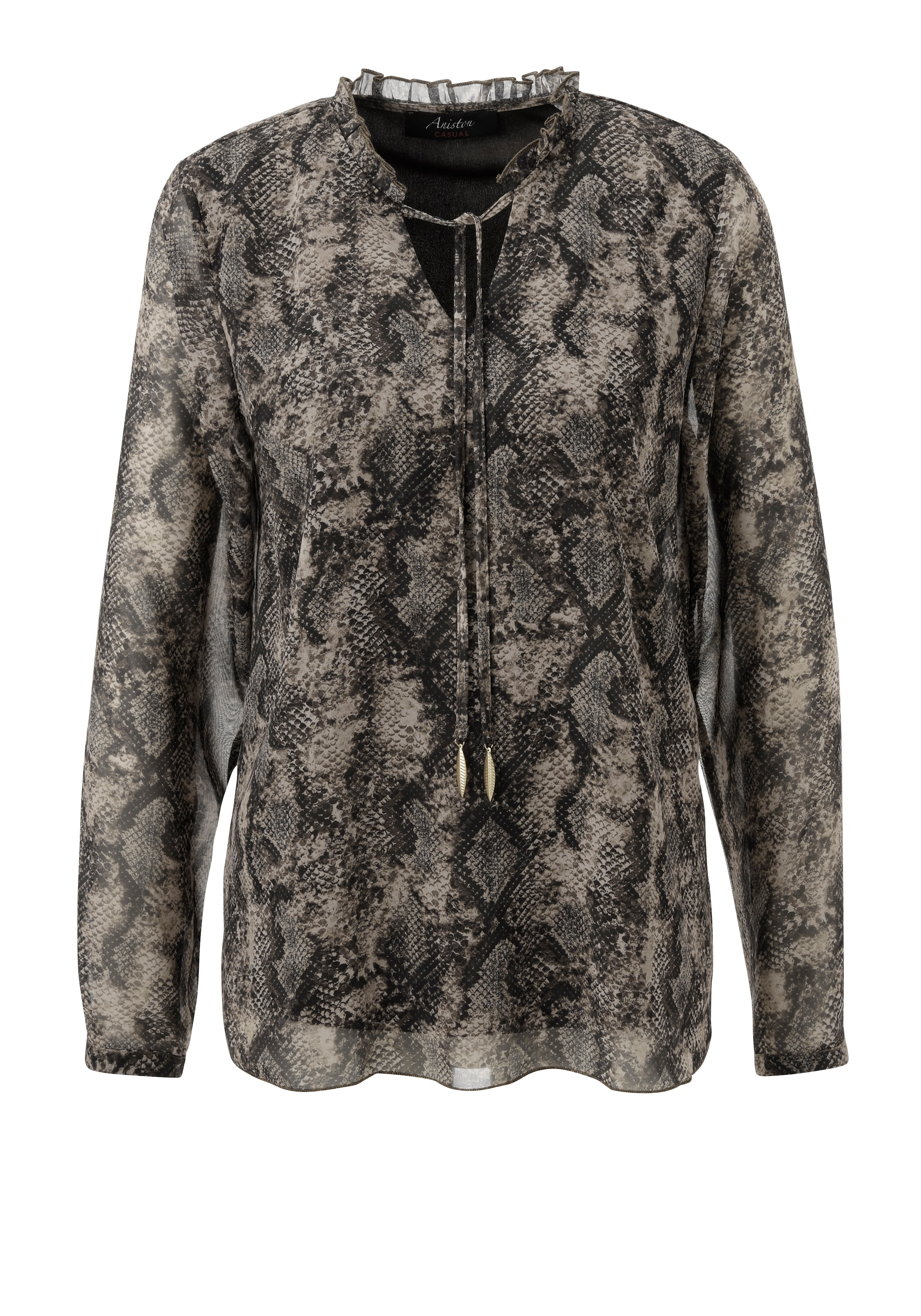 Aniston CASUAL Schlupfbluse, mit trendigem Schlangendruck - jedes Teil ein Unikat - NEUE KOLLEKTION