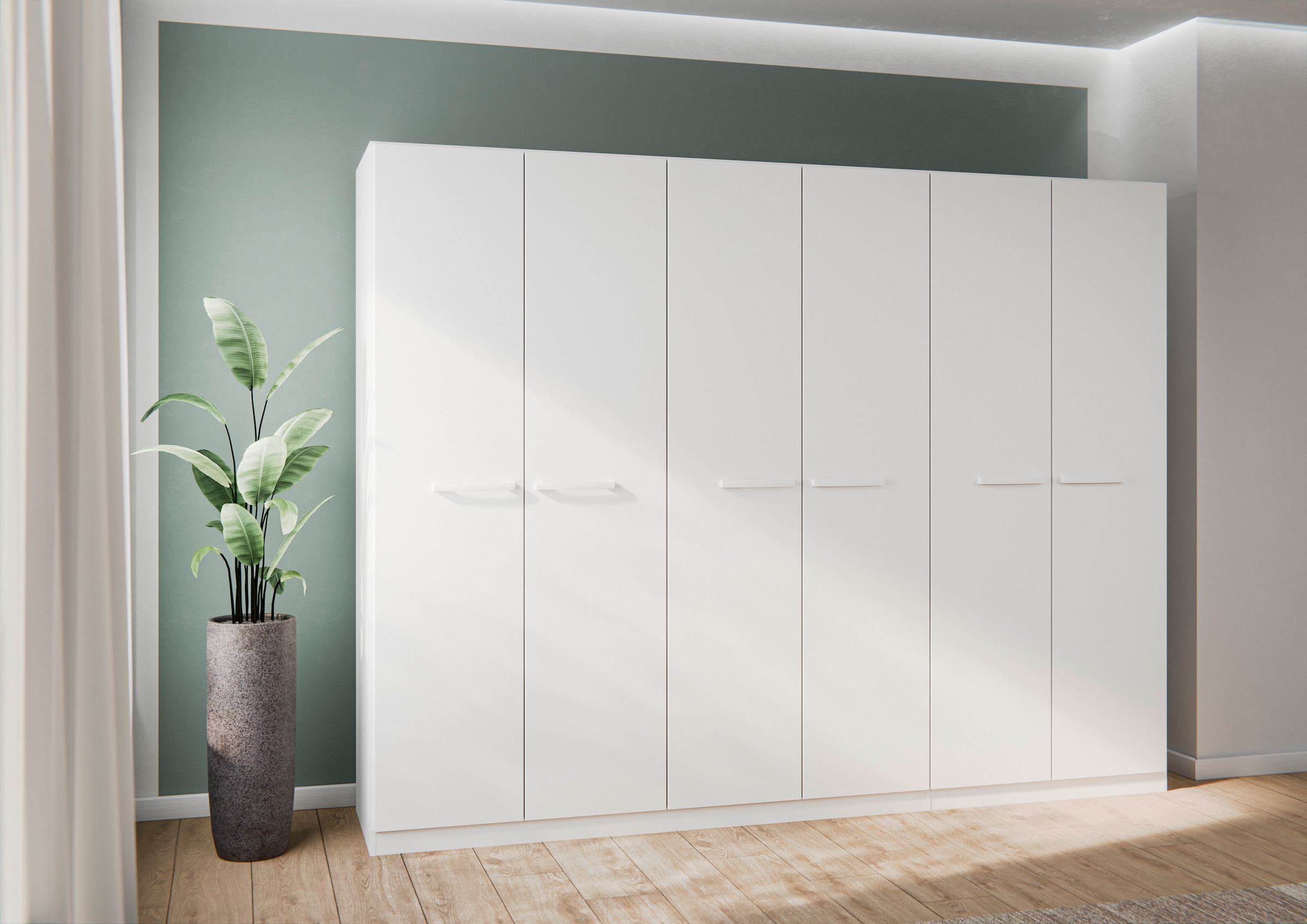 OTTO home Kleiderschrank "Mehrzweckschrank Aktenschrank Möbel Mietswohnung Schlafzimmer MODI" erhältlich in Breiten 91/136/181/226/271 cm, Höhe 210 cm, in angesagten Farbkombinationen, optional mit Spiegel MADE IN GERMANY