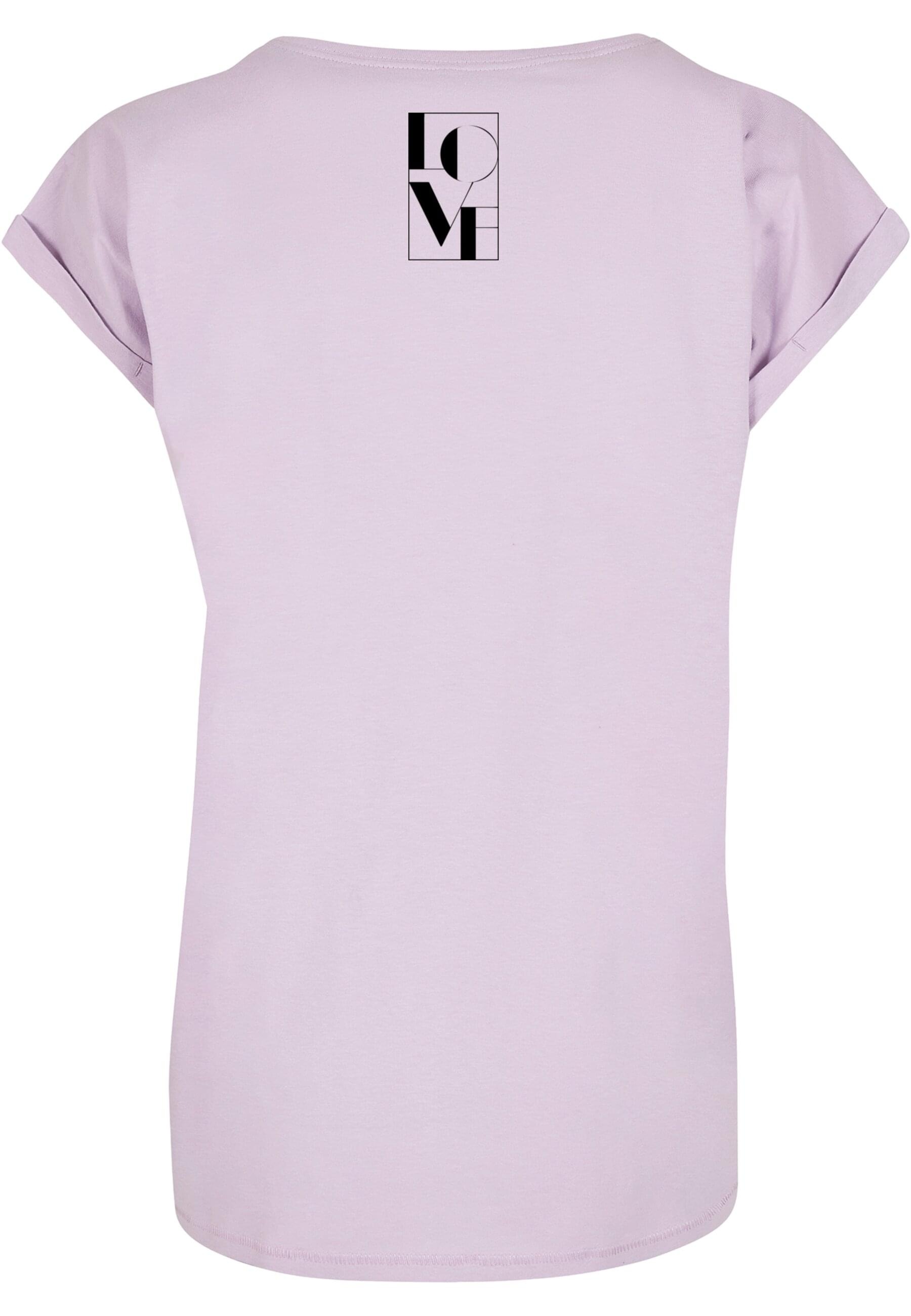 Merchcode T-Shirt "Merchcode Damen Ladies Love Extended Shoulder Tee", (1 t günstig online kaufen