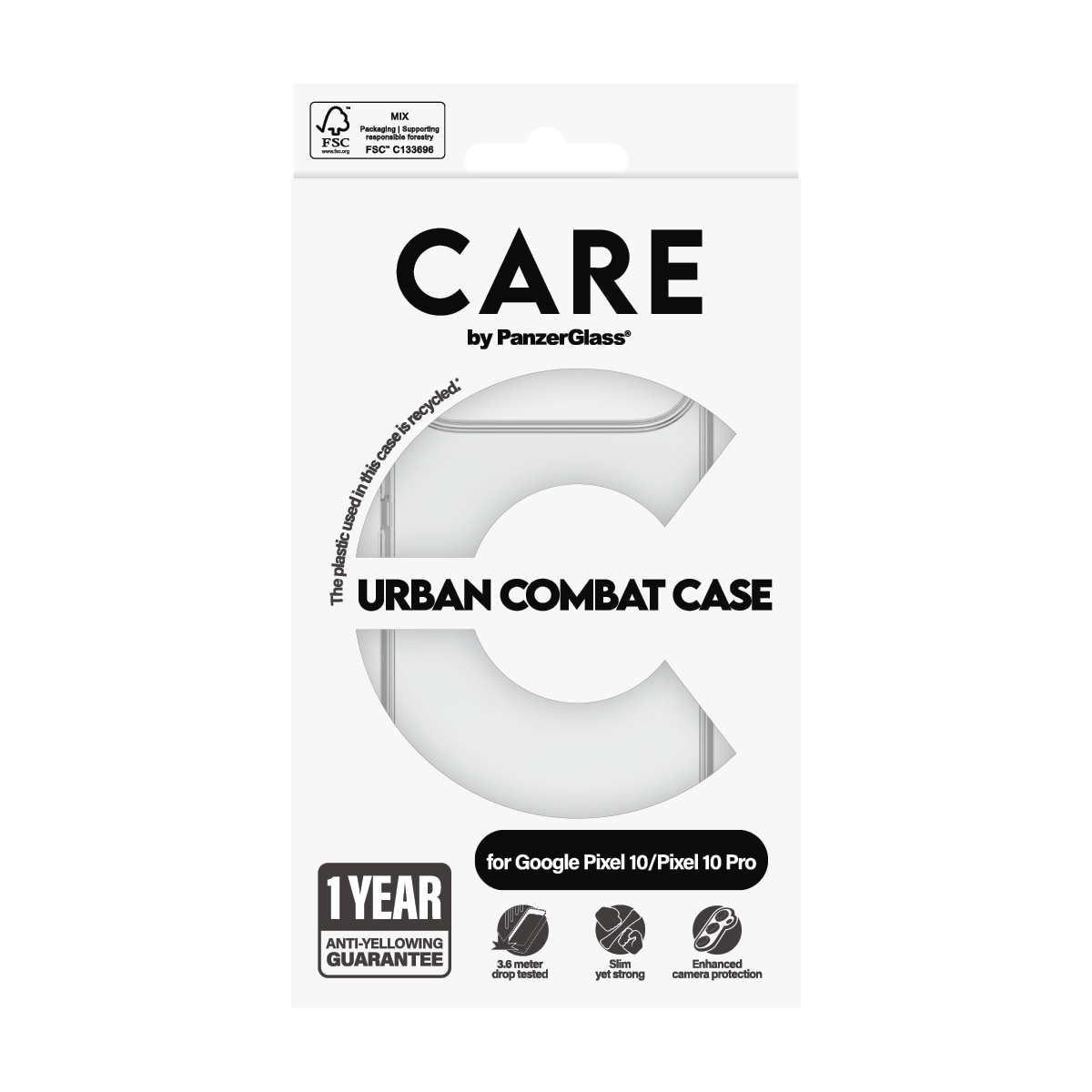 CARE by PanzerGlass Handyhülle »Urban Combat Case für Google Pixel 10/10 Pro«, Backcover, Schutzhülle, Handyschutzhülle, Case, Schutzcase, stoßfest