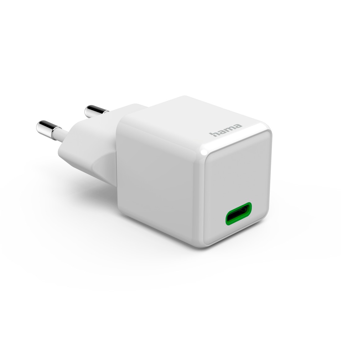 Hama Schnelllade-Gerät »Schnellladegerät (USB-C, PD/QC, extraklein 2,9 x 2,75 x 2,75 cm, 25 W)«, (1 St.)
