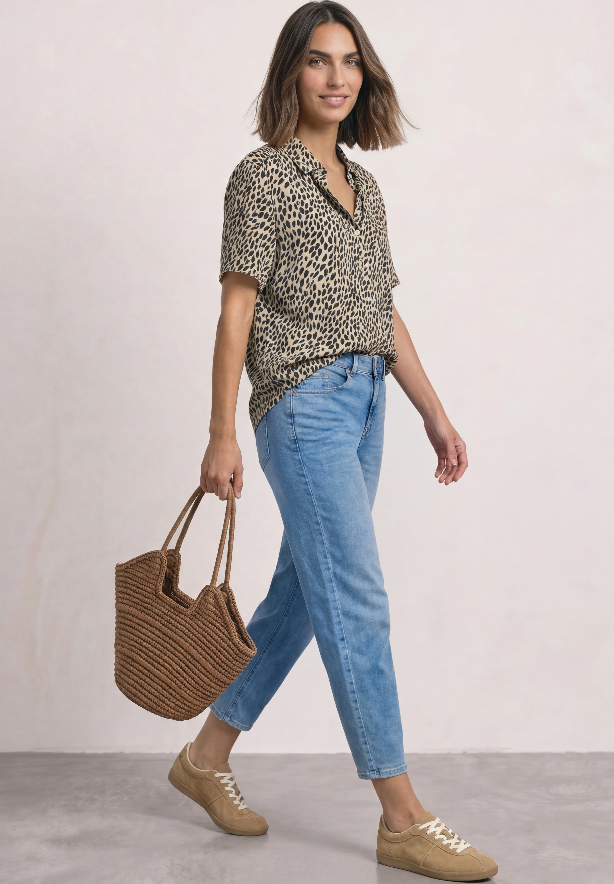 STREET ONE Hemdbluse in Blusen-Optik
