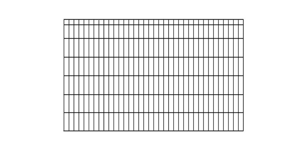 KRAUS Einstabmattenzaun »Dino-Trend-Z42«, anthrazit, 120 cm hoch, 10 Elemente für 20 m, 11 Pfosten