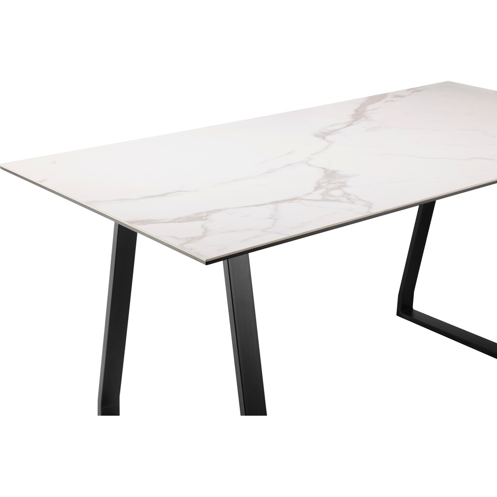 COUCH♥ Esstisch »Tafelfreude«, Tischplatte aus Keramik und Glas