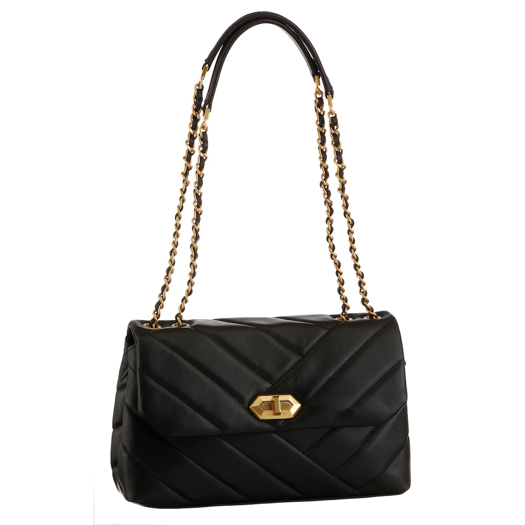 LANCASTER Schultertasche »Crossbody bag Soft Matelassé« mit goldfarbenen Details LANCASTER Schultertasche »Crossbody bag Soft Matelassé« mit goldfarbenen Details