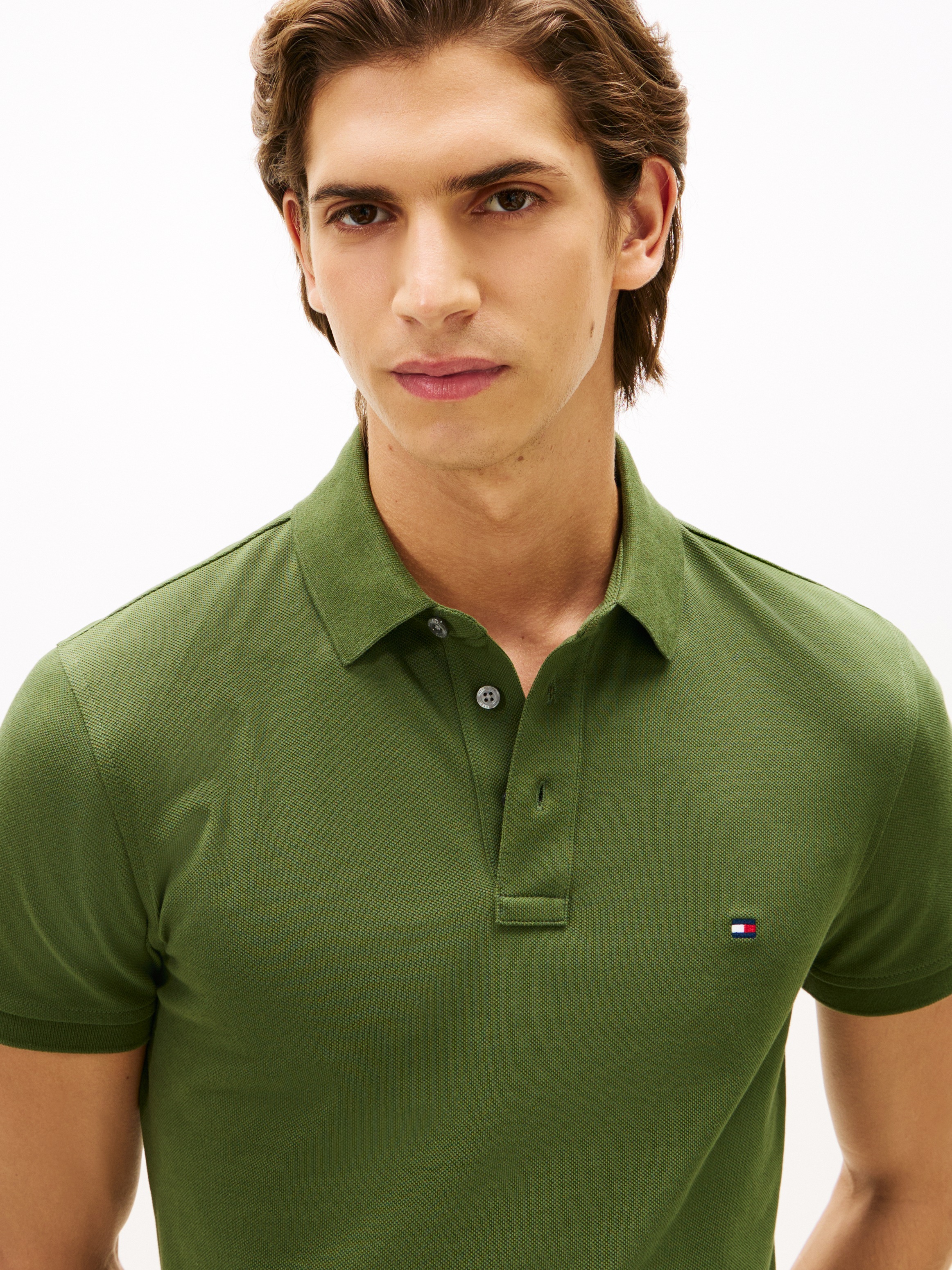 Tommy Hilfiger Poloshirt "1985 SLIM POLO" Markenstickerei, aus Baumwoll-Piq günstig online kaufen