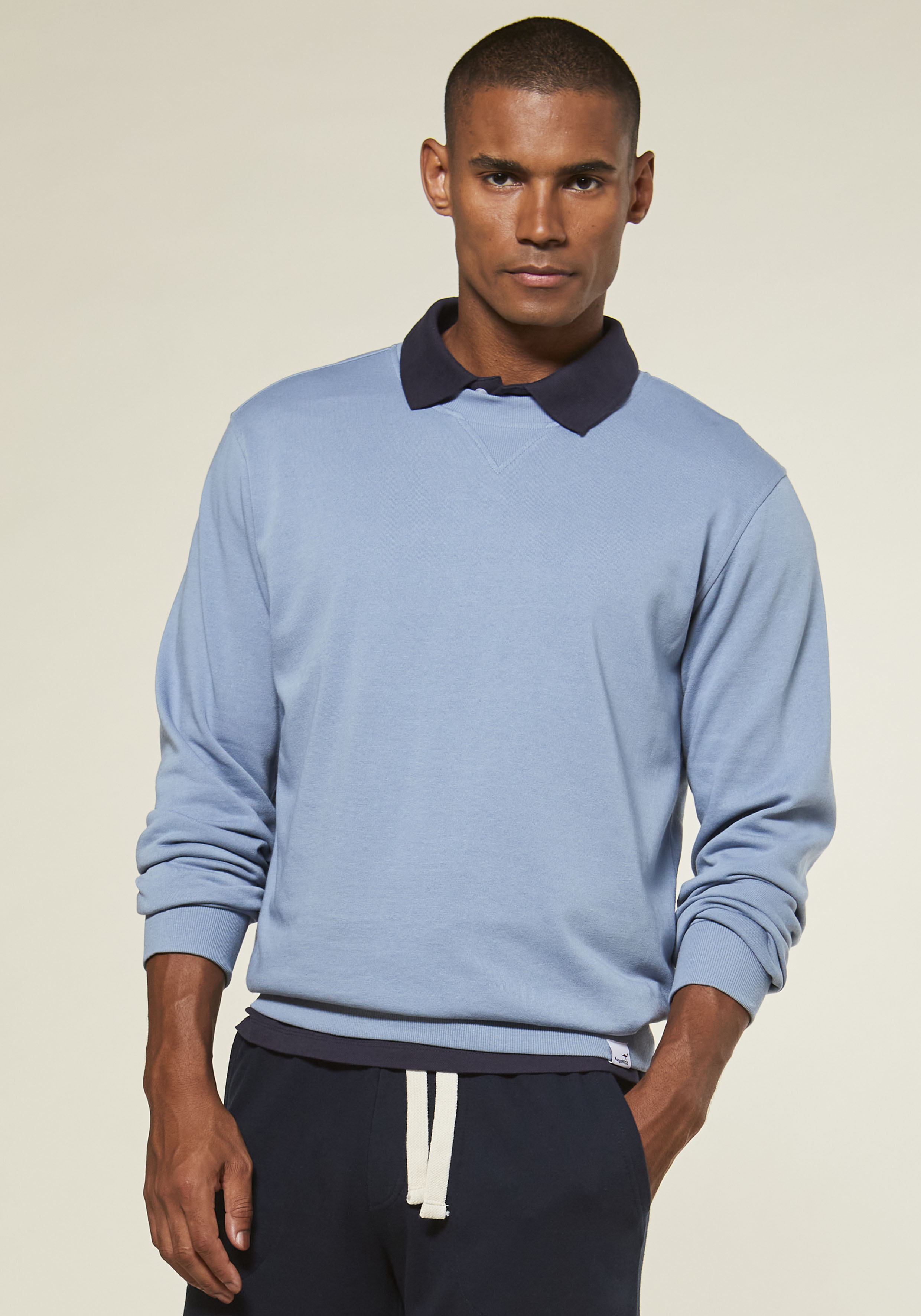 Kangaroos Herren Sweatshirt Hellblau Gr. L