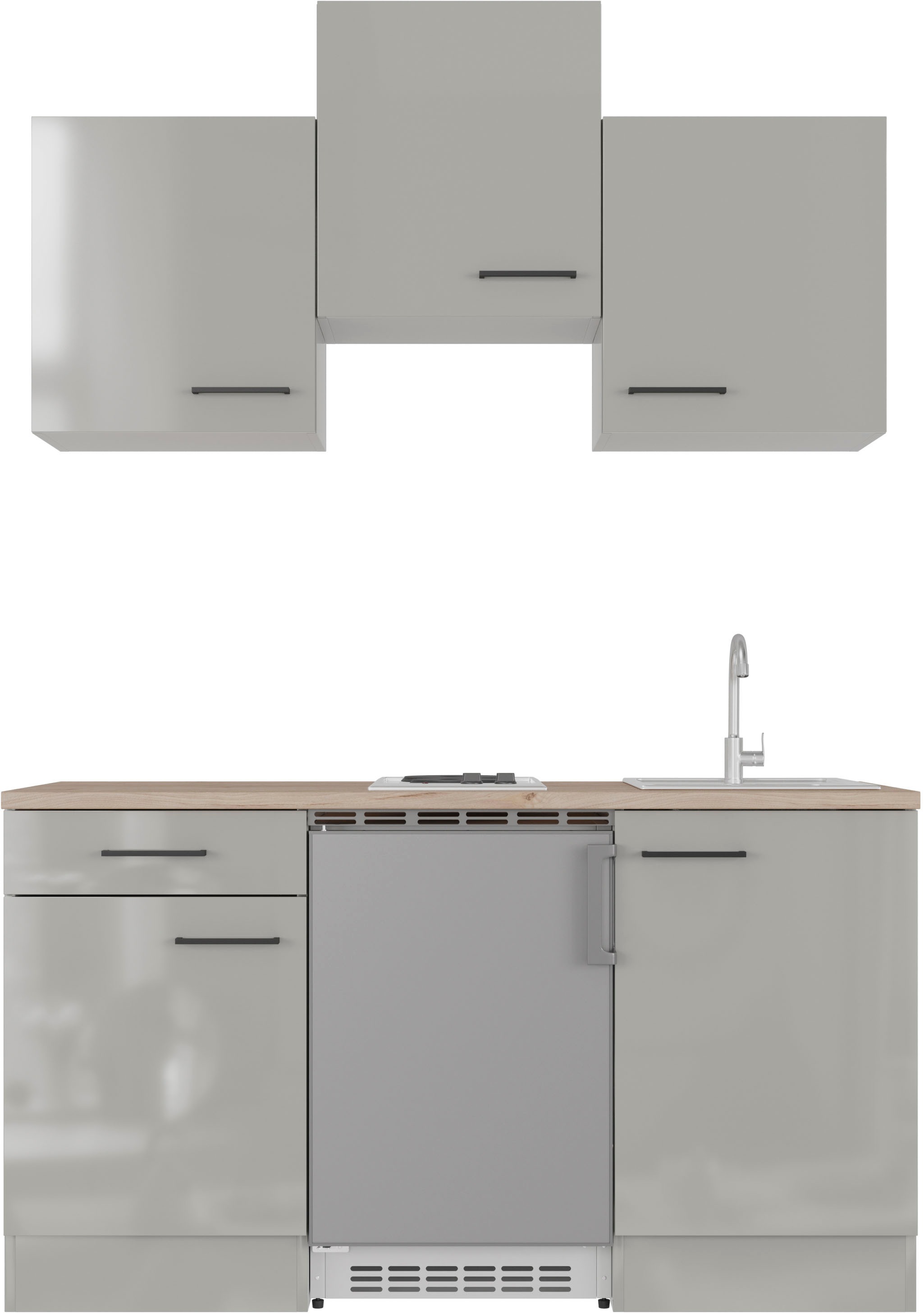 Flex-Well Küchenzeile "Lund" mit E-Geräten, Gesamtbreite 150,5 cm, gänzende günstig online kaufen