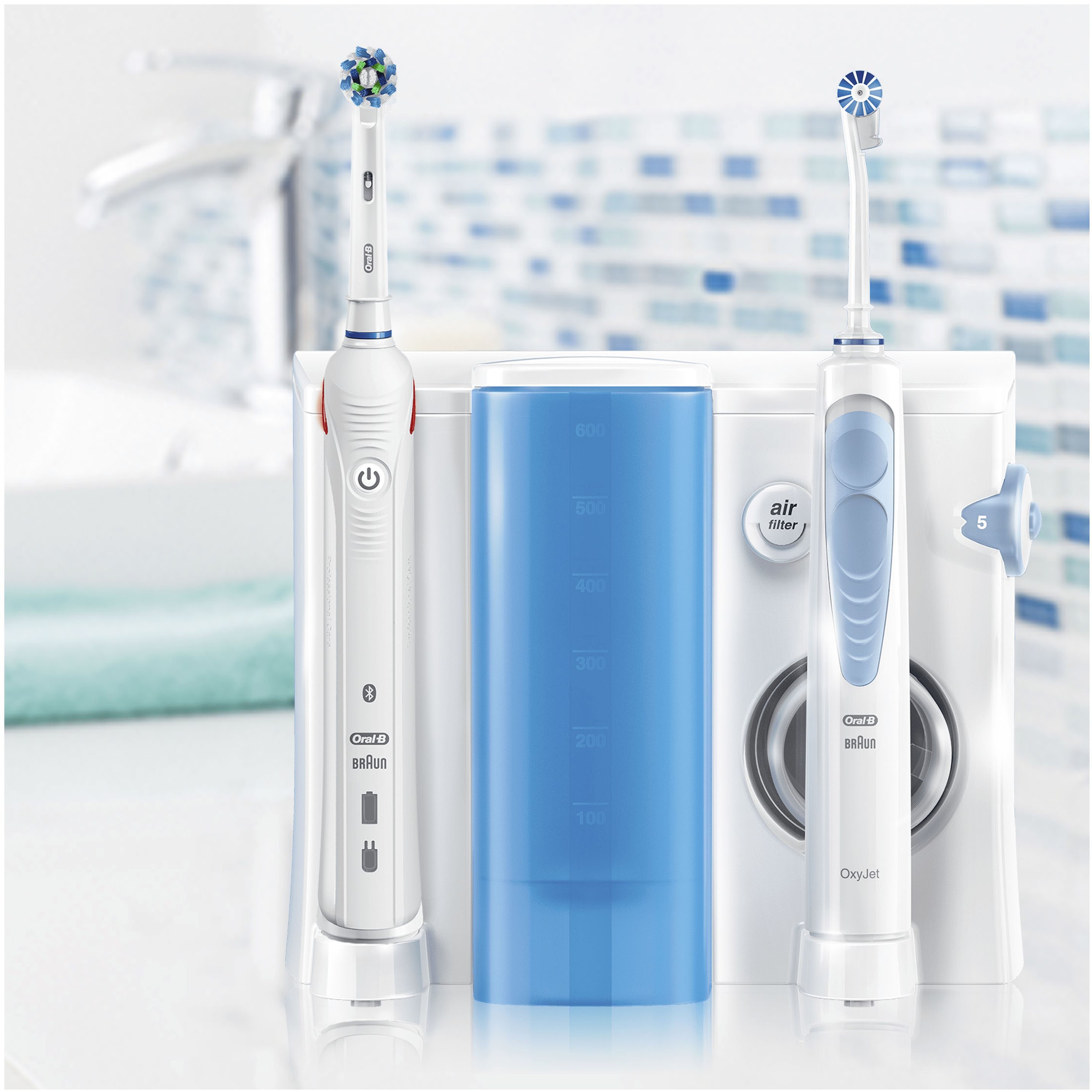 Oral-B Mundpflegecenter »OxyJet Munddusche + Oral-B Smart 5000«