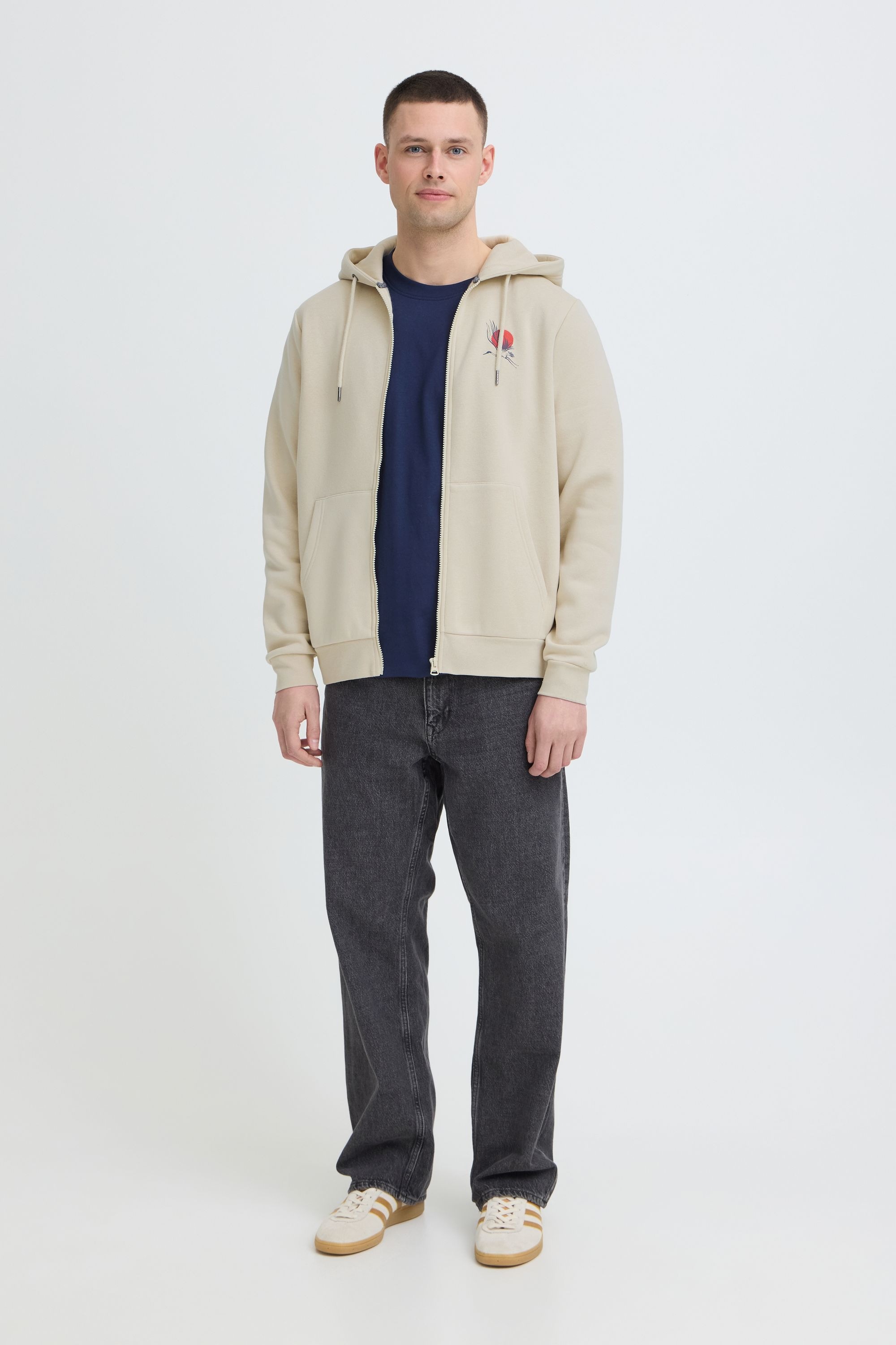 Blend Kapuzensweatjacke "Kapuzensweatjacke BHJapa Backprint" günstig online kaufen