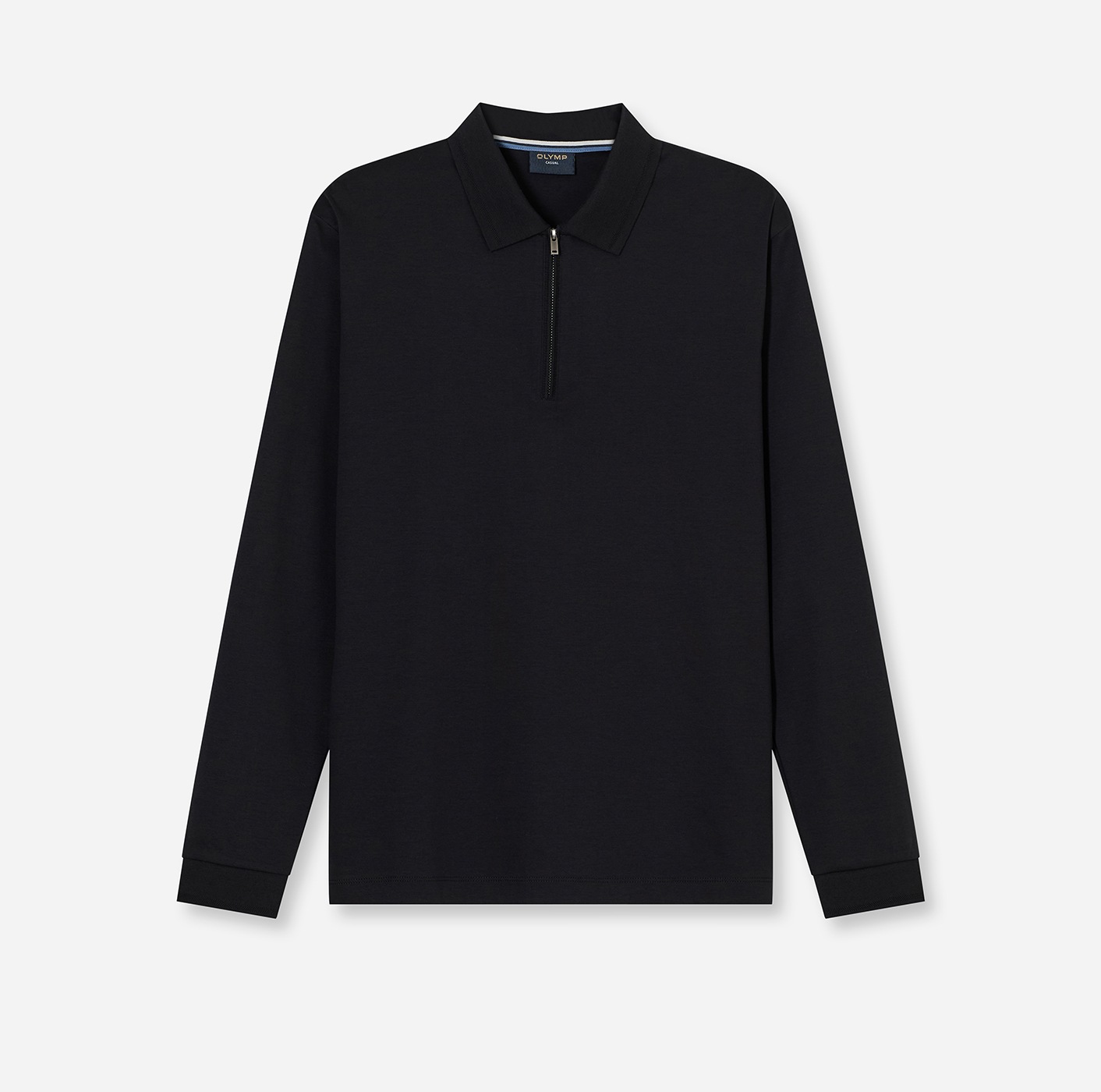 OLYMP Langarm-Poloshirt, unifarben, Polokragen, regular fit, casual günstig online kaufen