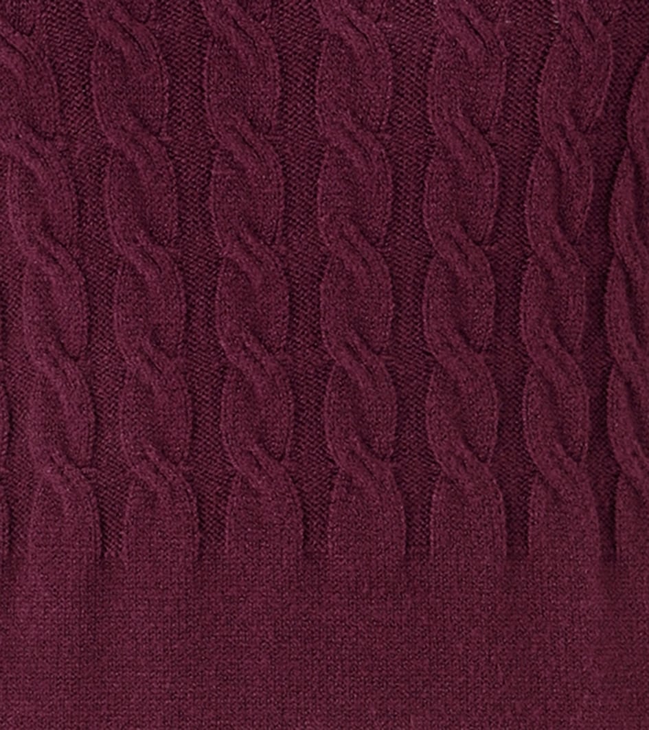 Aniston CASUAL Strickkleid, mit Zopfmuster im Oberteil und den langen Ärmeln