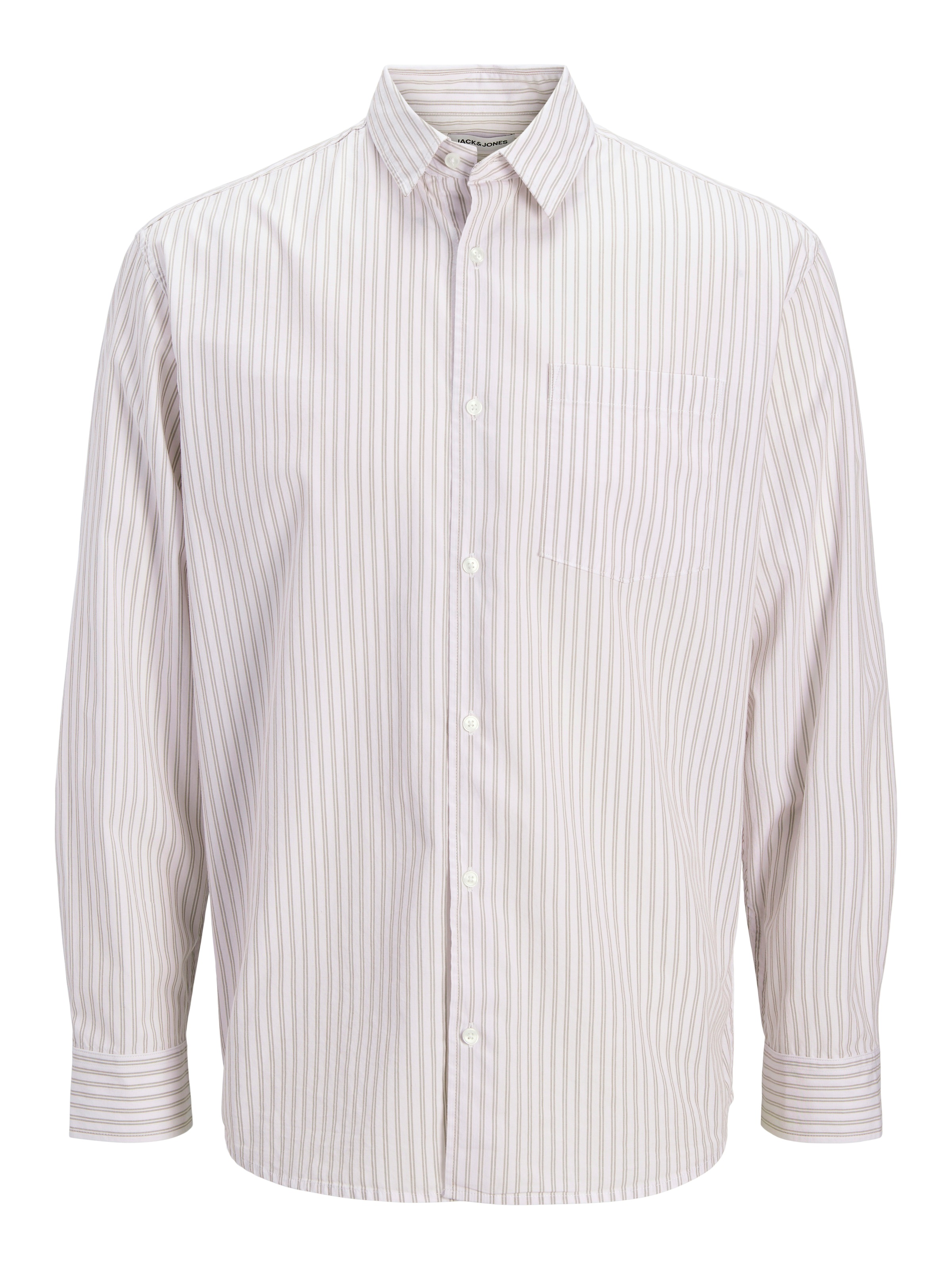 Jack & Jones Langarmhemd "JJCOLE POPLIN STRIPE SHIRT LS" günstig online kaufen