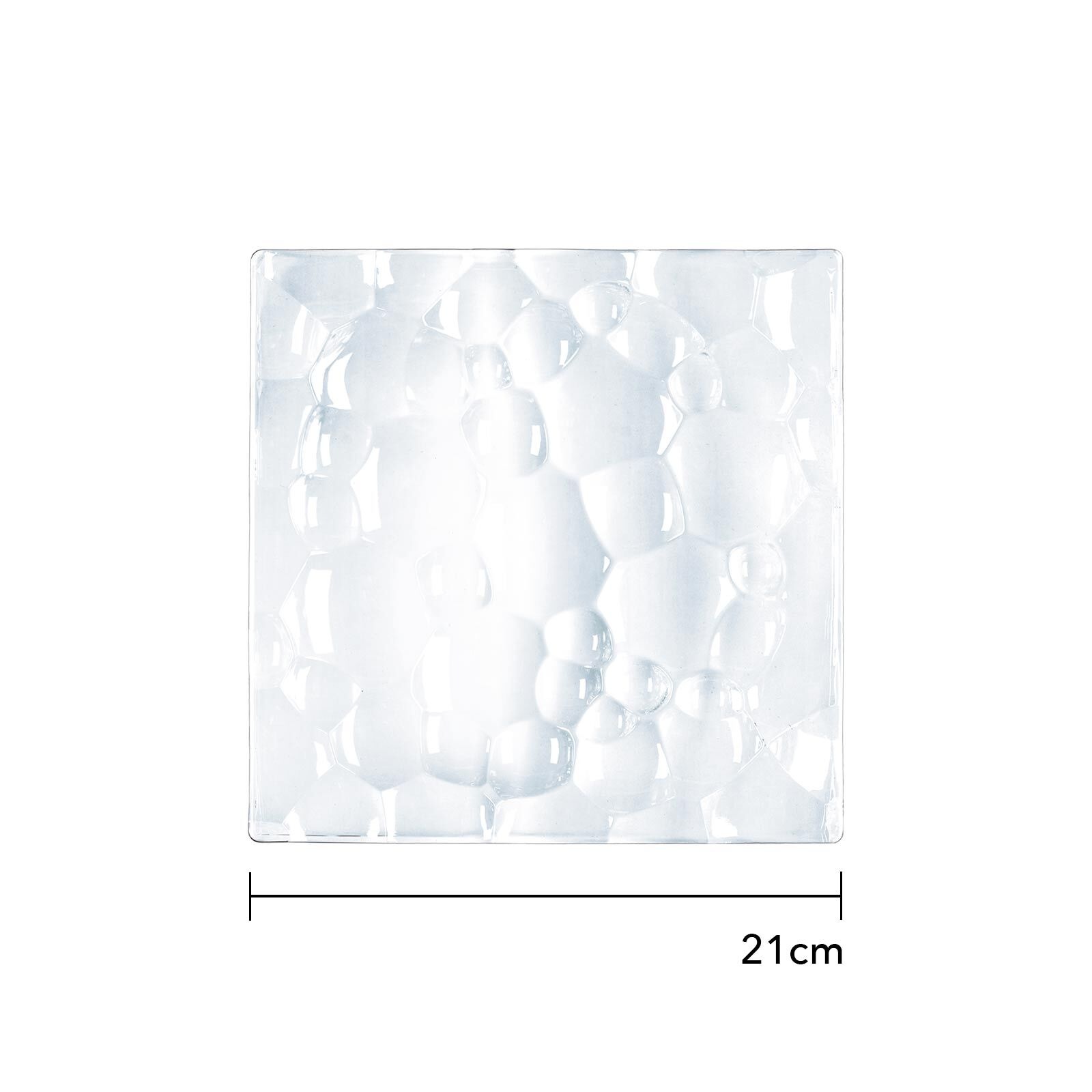 Nachtmann Servierplatte »Platte quadratisch Sphere 21 x 21 cm 2er Set transparent«
