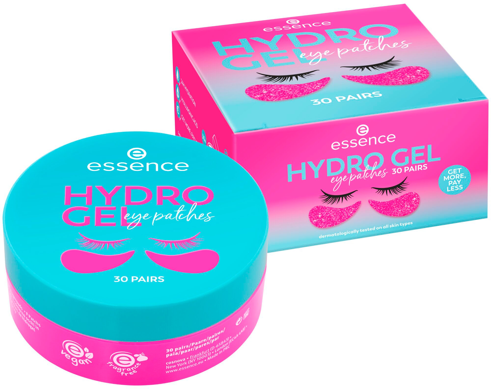 Essence Augenpflege-Set »HYDRO GEL eye patches 30 PAIRS«, (Packung, 30 tlg.)  bestellen | BAUR