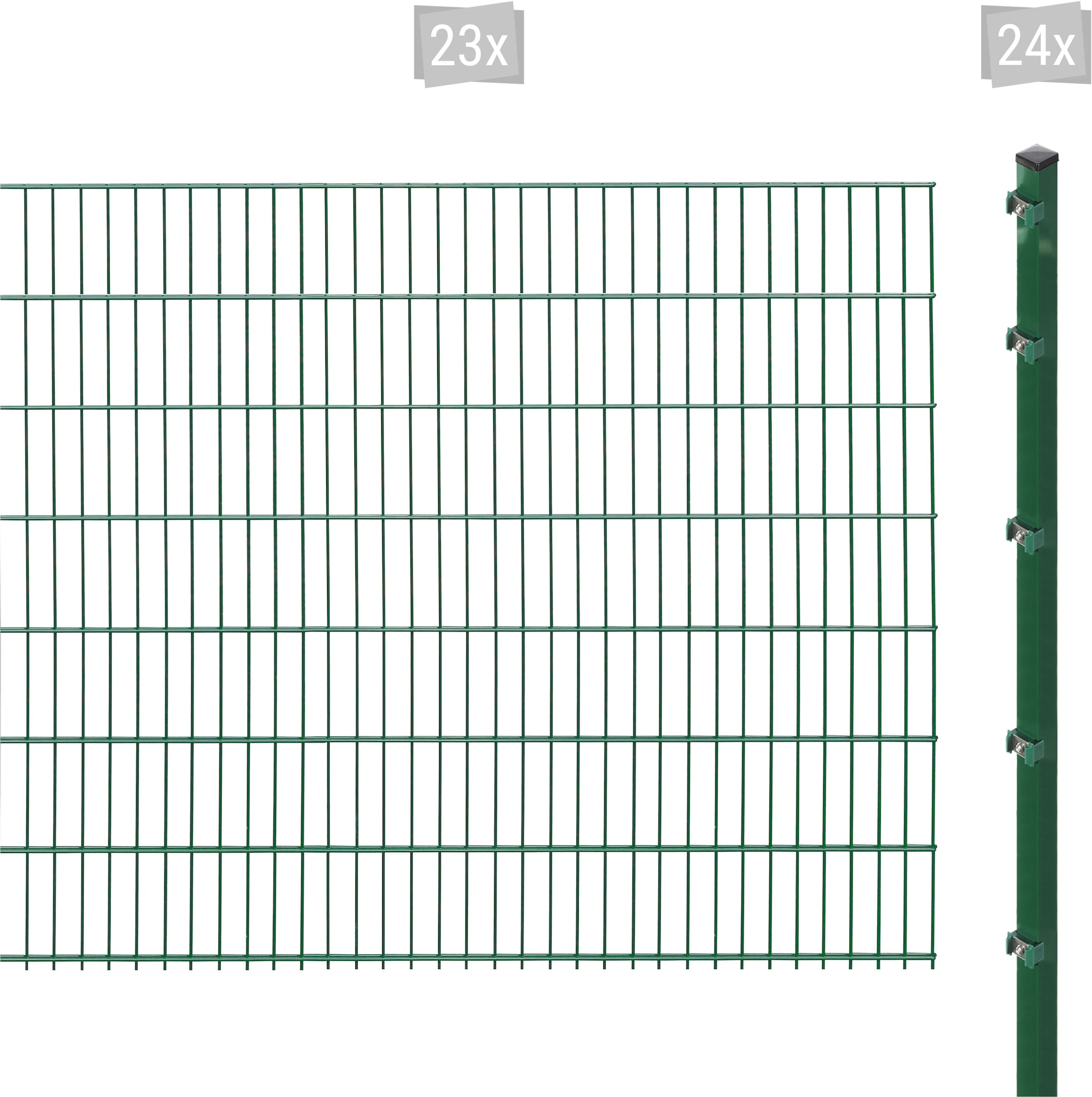 Arvotec Doppelstabmattenzaun "ESSENTIAL 143 zum Einbetonieren", Zaunhöhe 143 cm, Zaunlänge 2 - 60 m