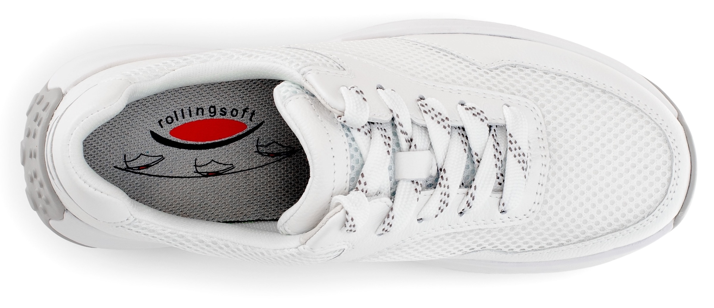 Gabor Rollingsoft Keilsneaker, Freizeitschuh, Halbschuh, Schnürschuh mit Label an der Ferse