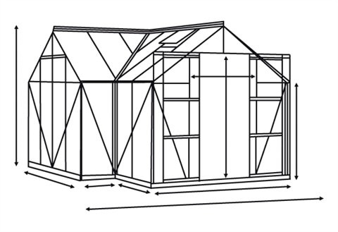 Vitavia Gewächshaus »Sirona«, (mit Fundamentrahmen)