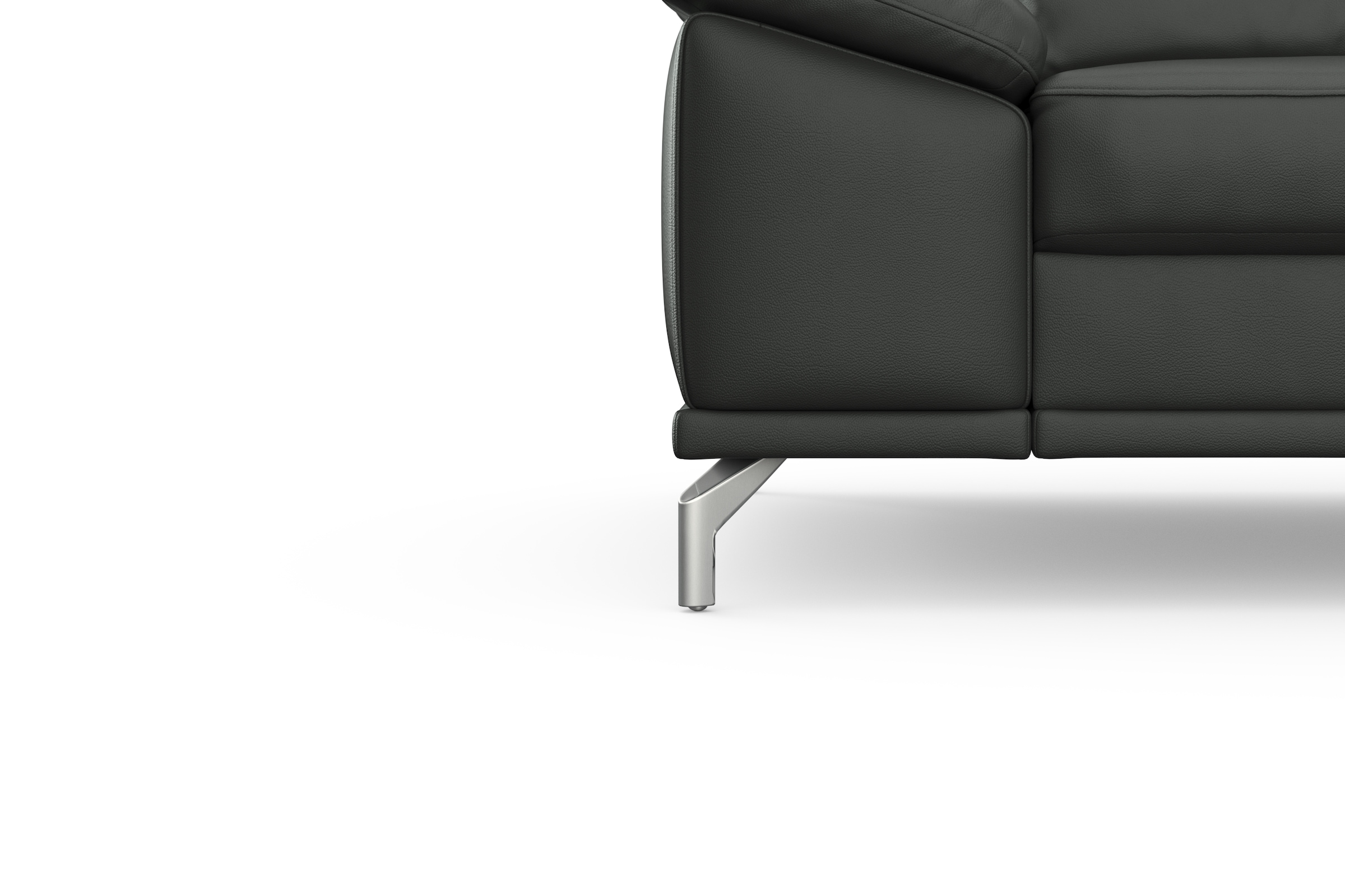 sit&more Ecksofa »Cabrio L-Form«, mit Sitztiefenverstellung und Federkern, 3 Nierenkissen