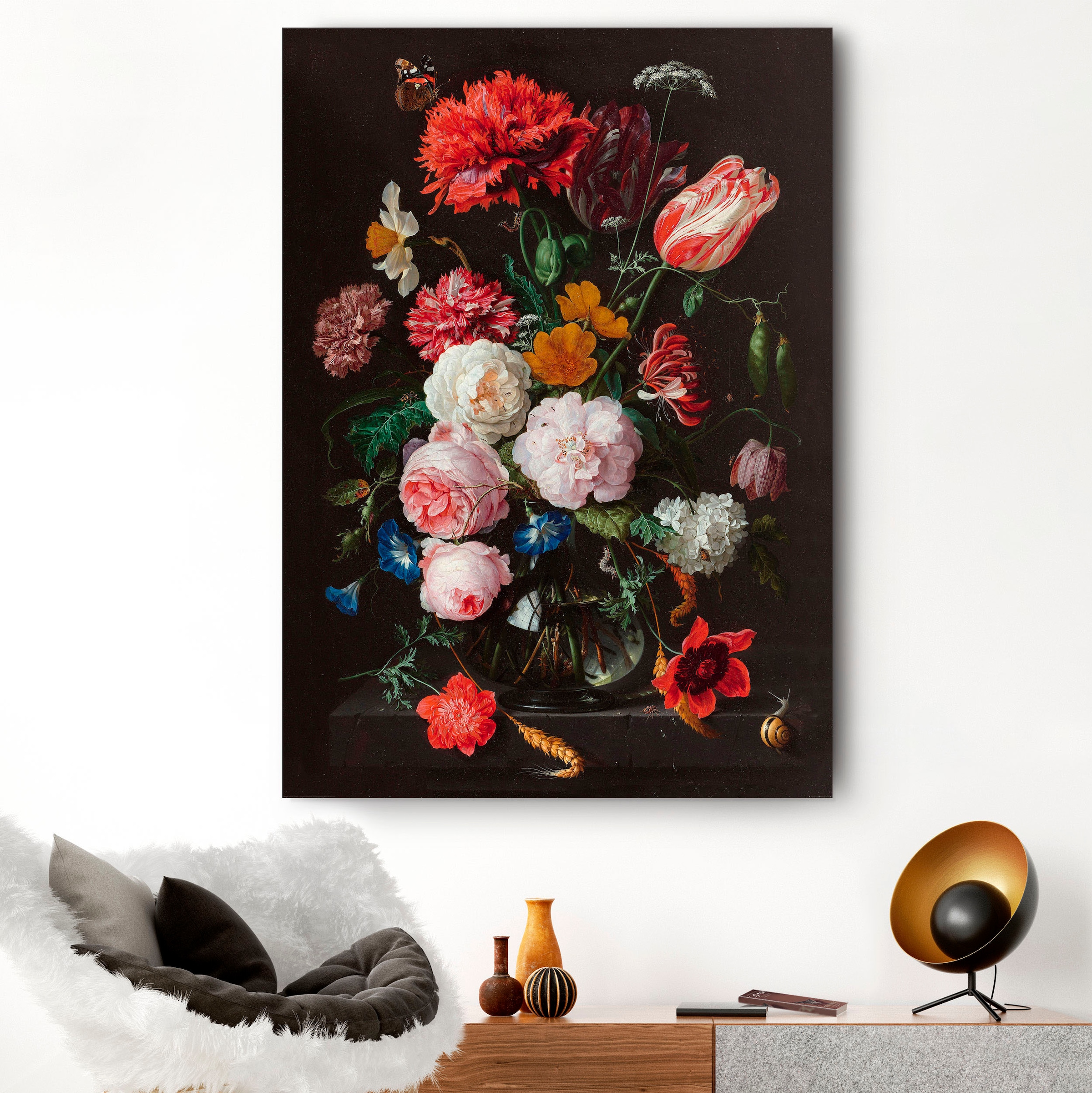Reinders! Holzbild »Stilleben Blumen in Vase Jan Davidsz de Heem«, (1 St.)  bestellen | BAUR