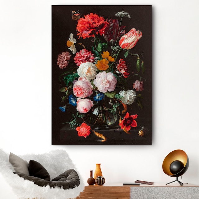 Reinders! Holzbild »Stilleben Blumen in Vase Jan Davidsz de Heem«, (1 St.)  bestellen | BAUR