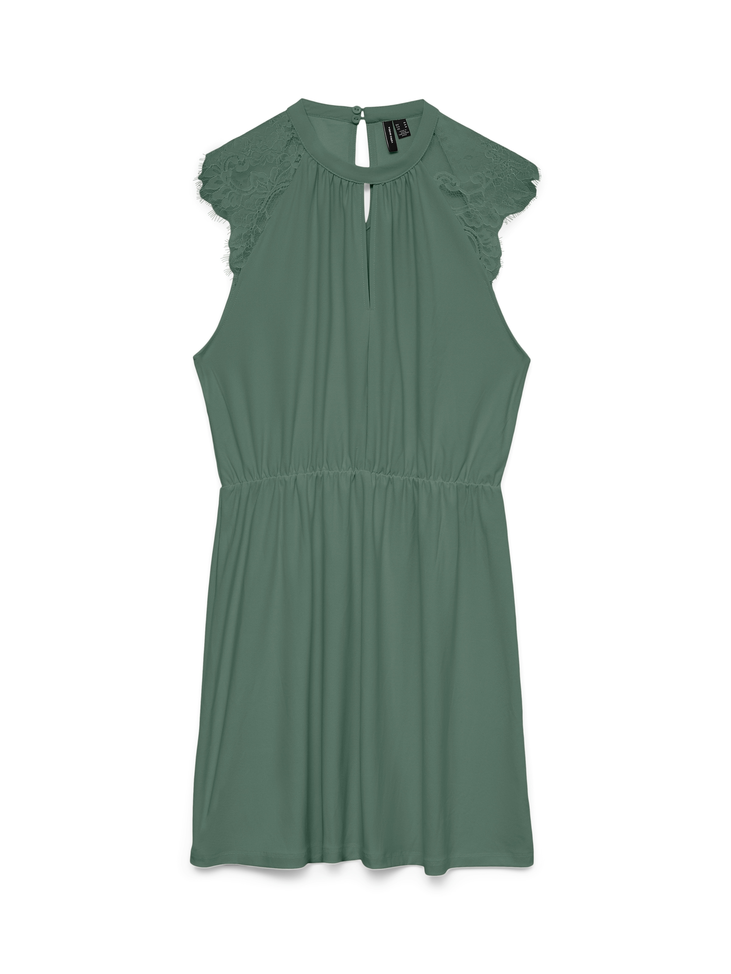 Vero Moda Minikleid »VMMILLA SL SHORT LACE DRESS NOOS« Materialmix, Spitze