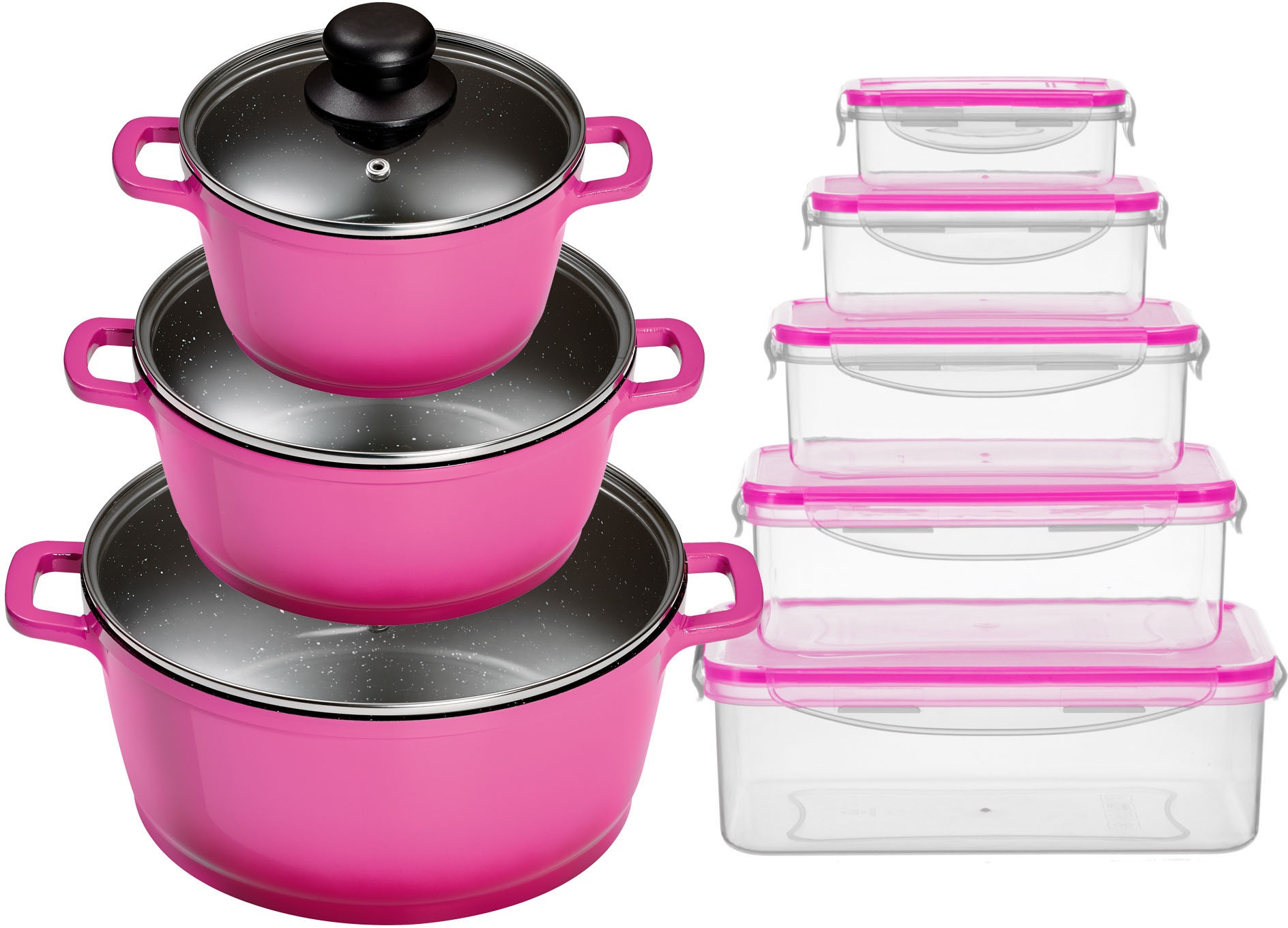 KING Topf-Set "ALUGUSS" Set, je 1 Kochtopf mit Deckel 16/20/24 cm, 5 Vorrat günstig online kaufen