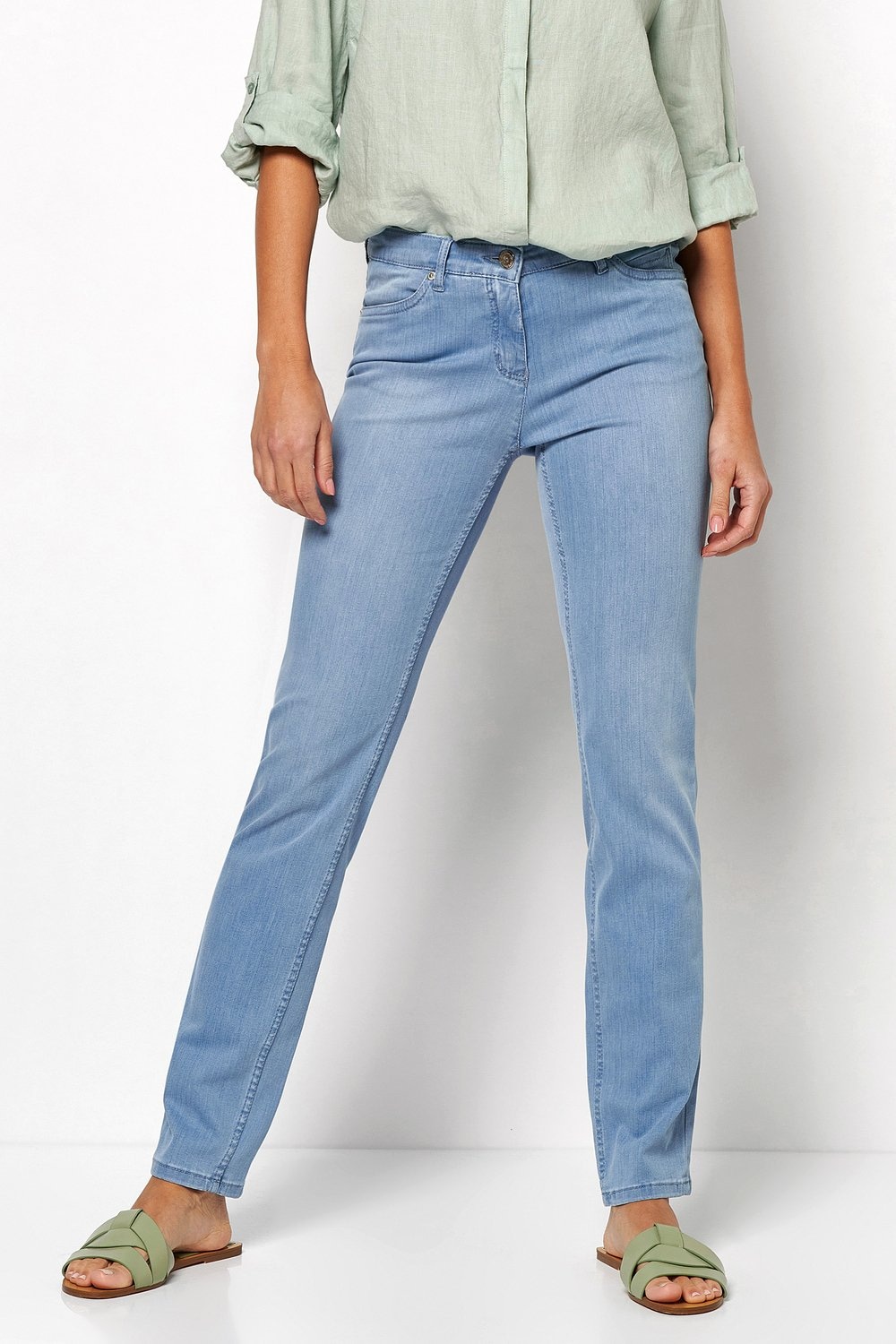 TONI Straight-Jeans »Perfect Shape Straight«, mit Gesäßtaschen mit aufwendiger Verzierung