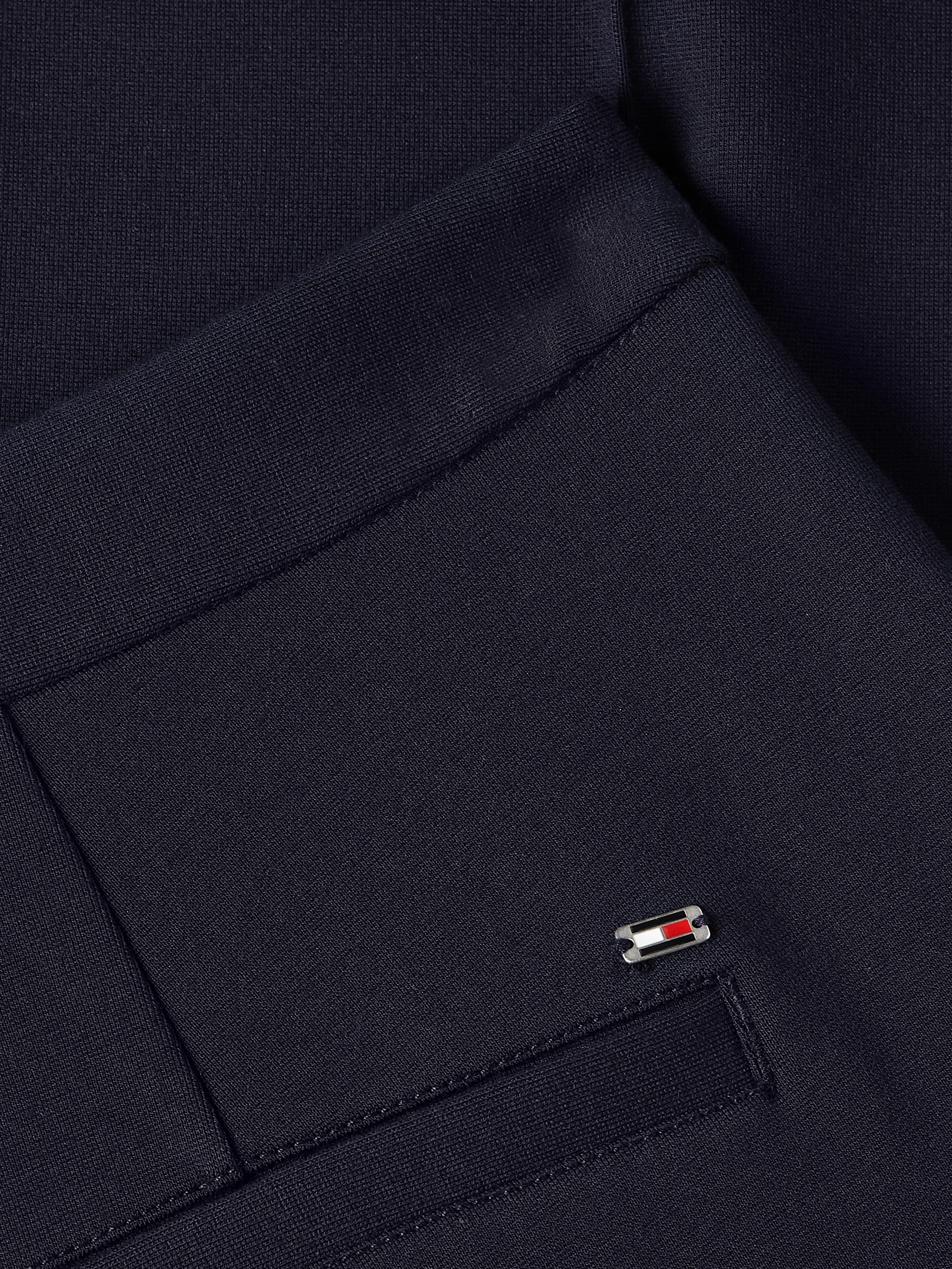 Tommy Hilfiger Webhose »PUNTO SLIM STRAIGHT PANT«, mit Tommy Hilfiger Flagge