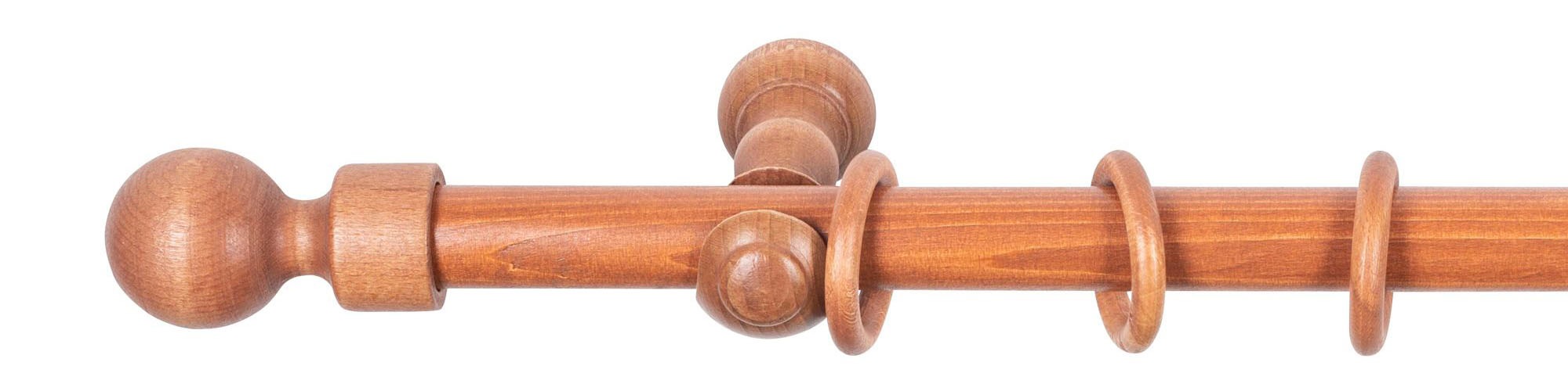 SN DECO GROUP Gardinenstange "Giro" 1 läufig-läufig Fixmaß 28 mm, Holz, ver günstig online kaufen