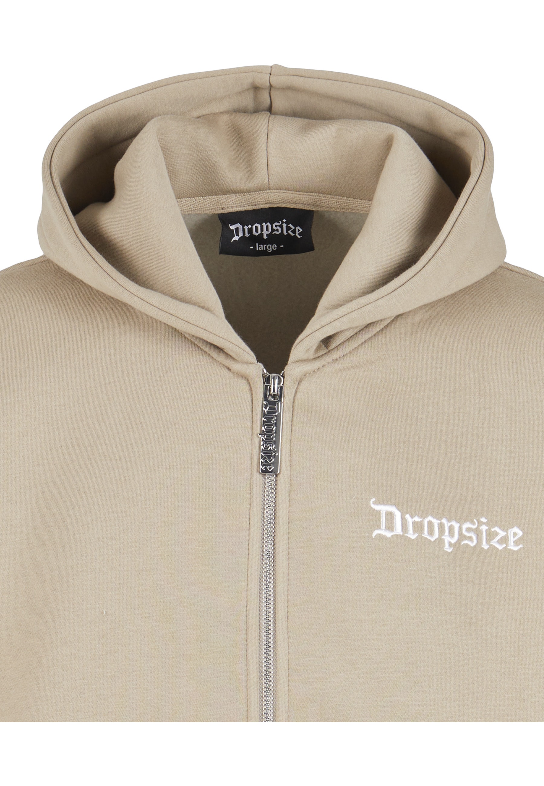 Dropsize Kapuzensweatshirt "Dropsize Herren Super Heavy Oversize Blank Zip günstig online kaufen