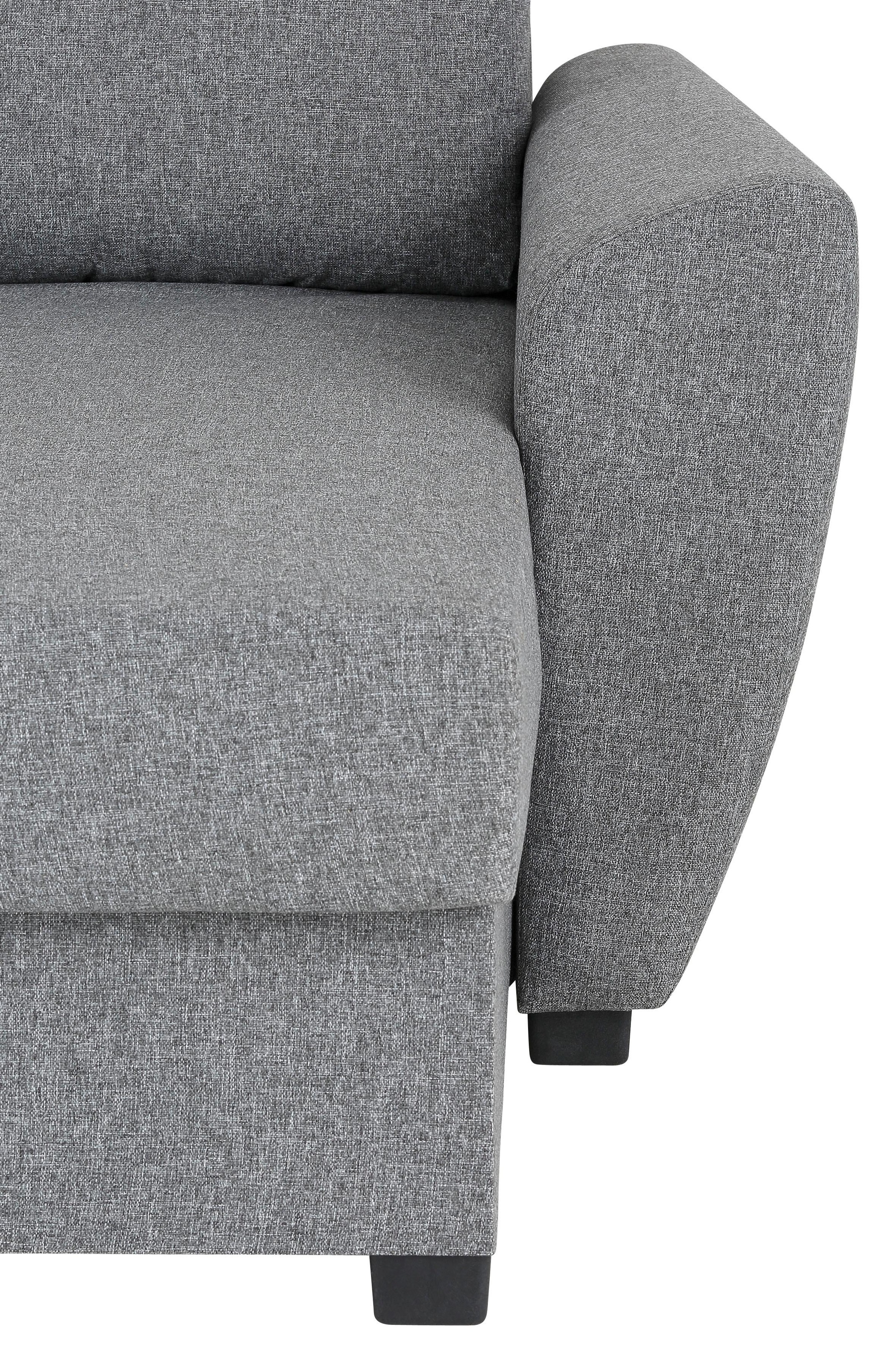 Home affaire Ecksofa »Quin L-Form«, mit Bettfunktion, Bettkasten und Zierkissen, mit Federkern