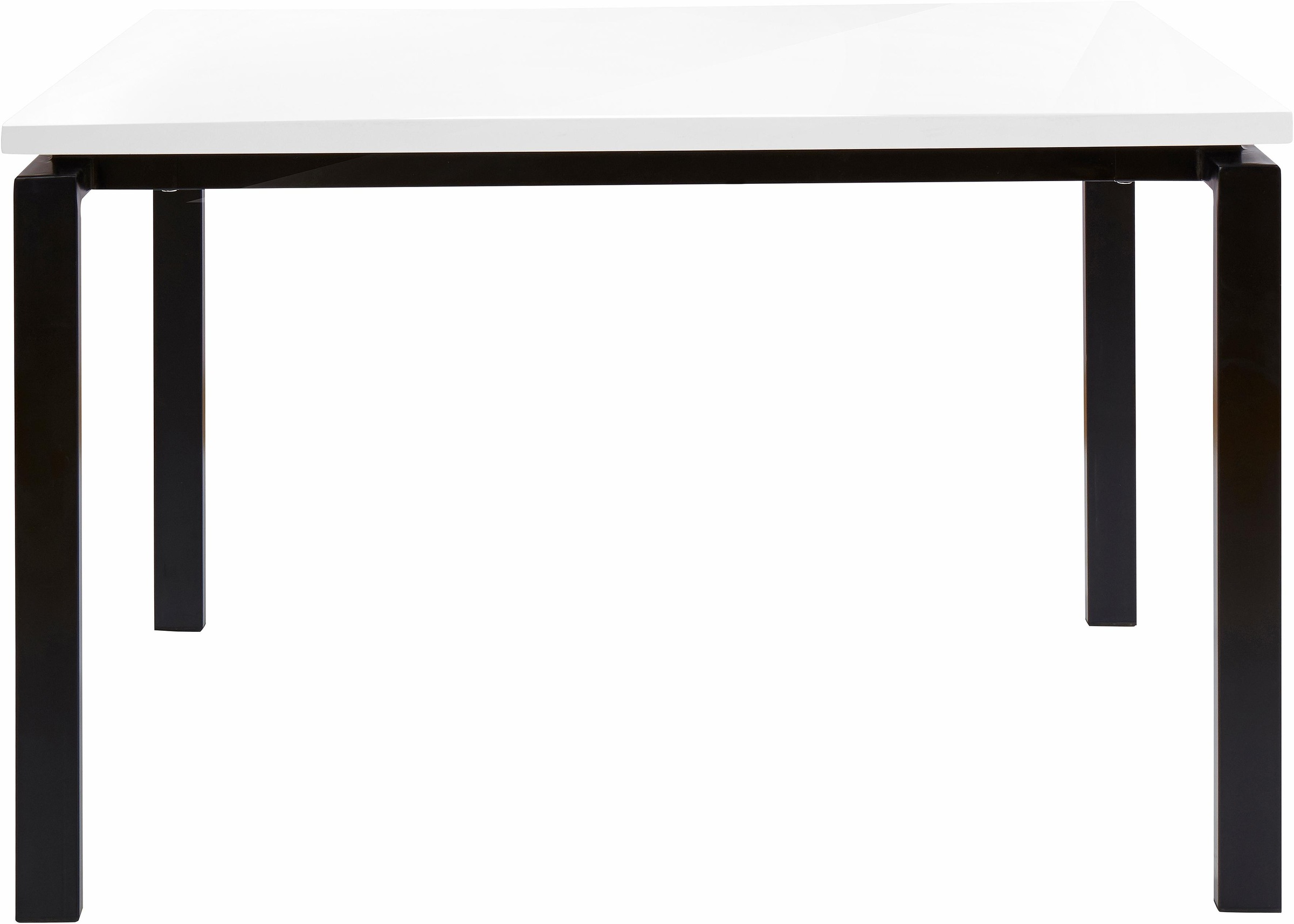 Esstisch OTTO HOME, weiß (weiß hochglanz, schwarz), B:120cm H:75cm T:90cm, Tische, Esstisch, Breite 120 oder 160 cm 2