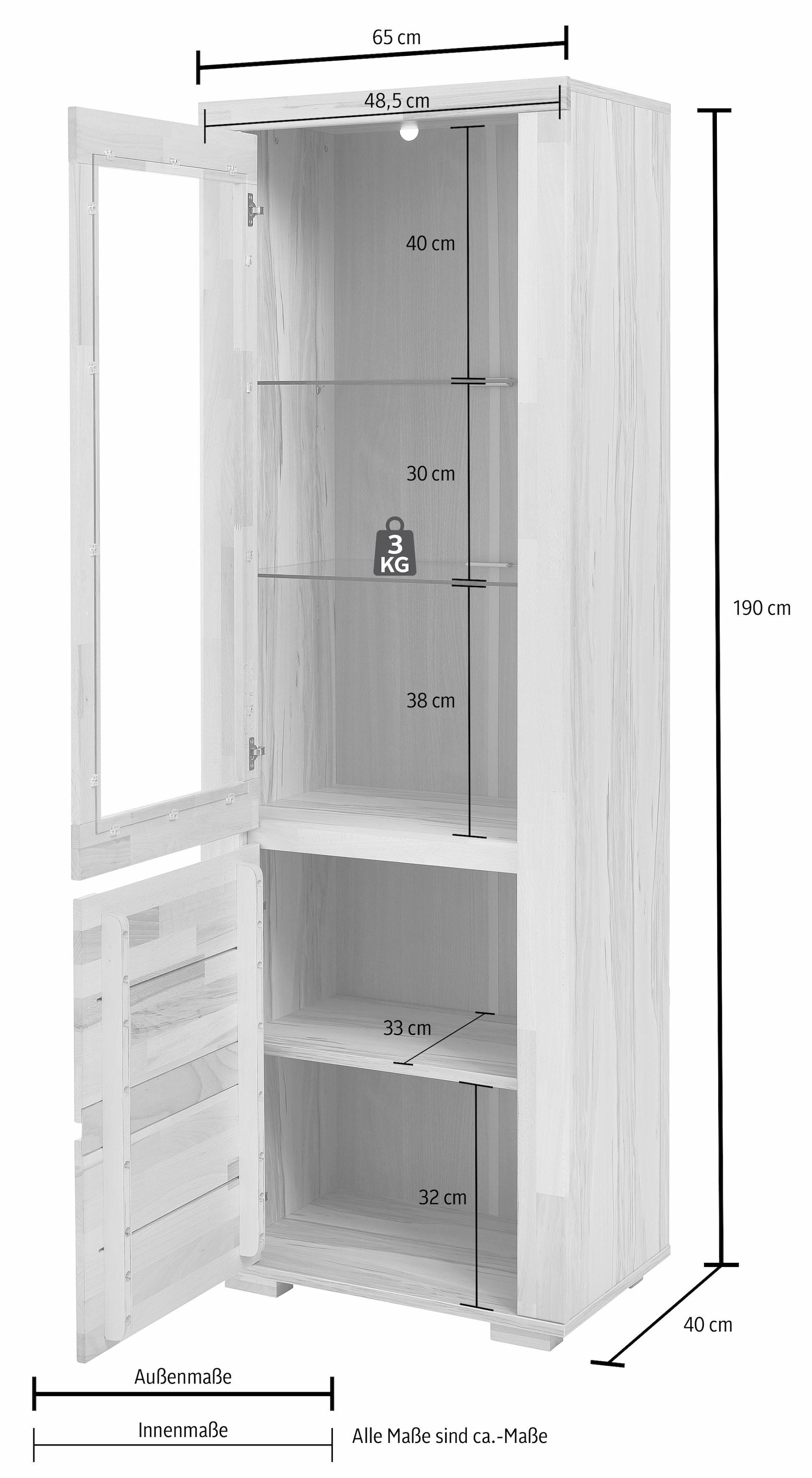 Home affaire Vitrine »Denis«, Höhe 190 cm