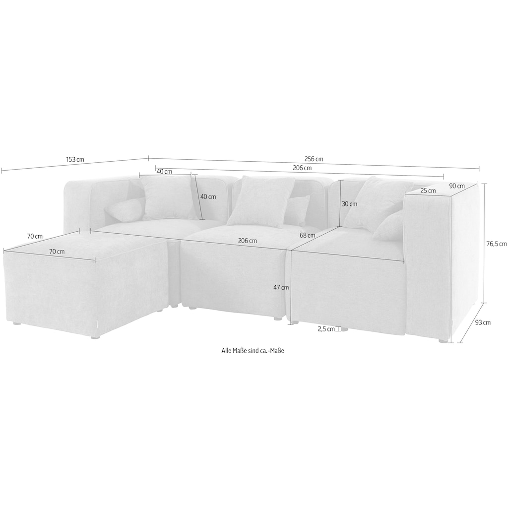 andas 3-Sitzer »Sundstrup L-Form«