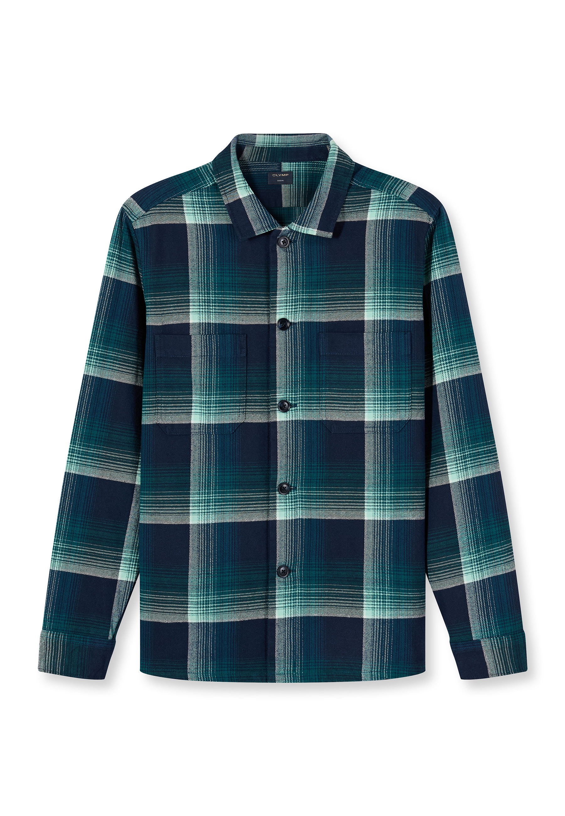 OLYMP Langarmhemd "OLYMP Casual, Overshirt, Kent" günstig online kaufen