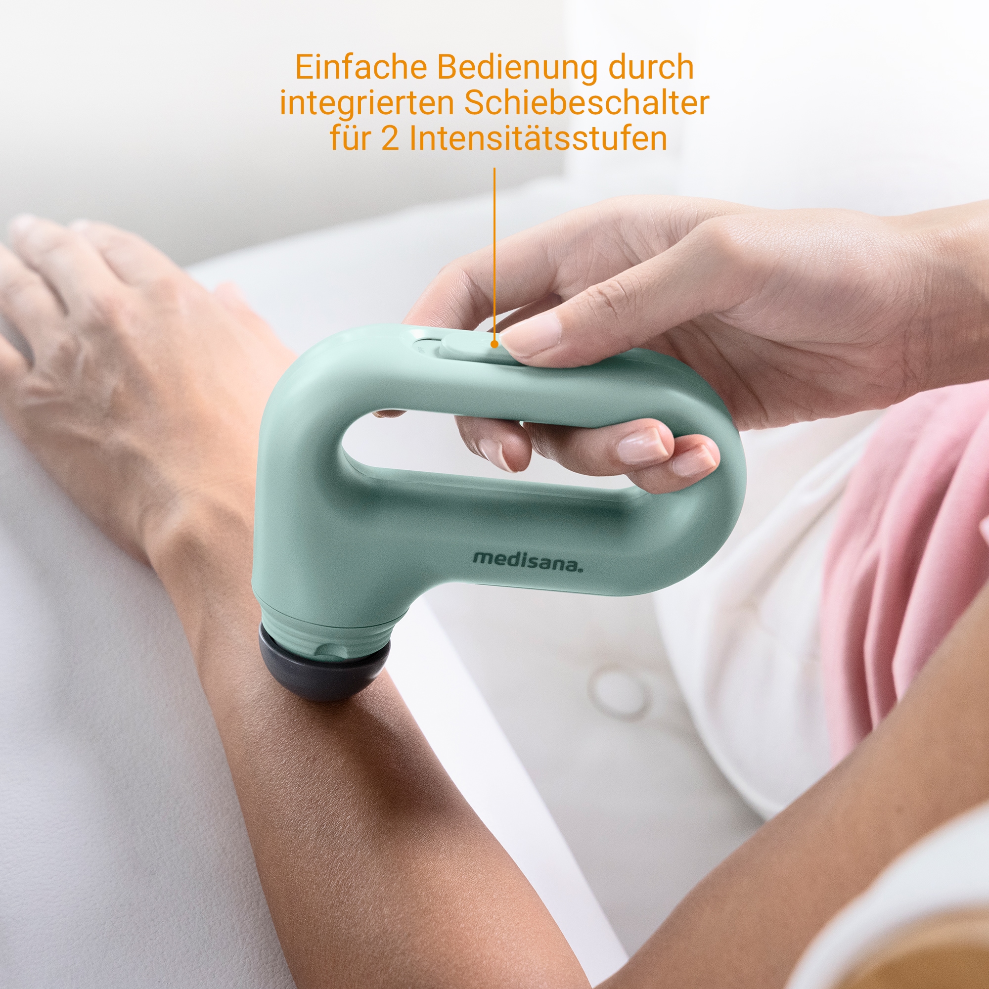 Medisana Beruhigungs- und Entspannungsgerät »HM 330«, (Set, 4 tlg.), Mini-Handmassagegerät mit entspannender Vibrationsmassage