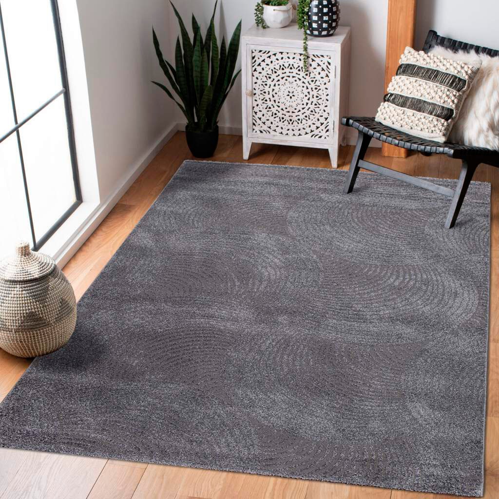 Carpet City Teppich "Friseé-Teppich FANCY 647" rechteckig 12 mm Höhe Läufer günstig online kaufen