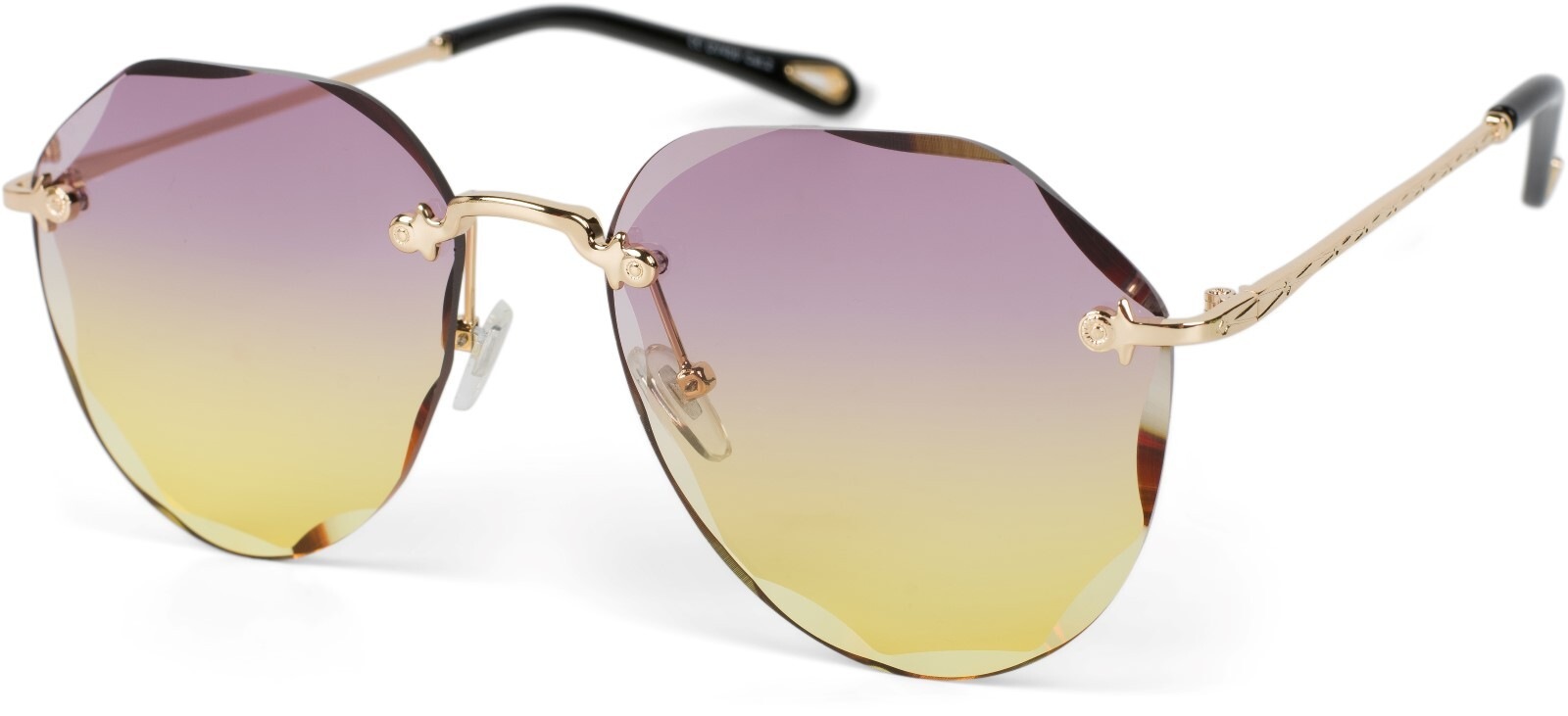 styleBREAKER Pilotenbrille "Rahmenlose Piloten Sonnenbrille mit Diamant Schliff" 1 Stk.