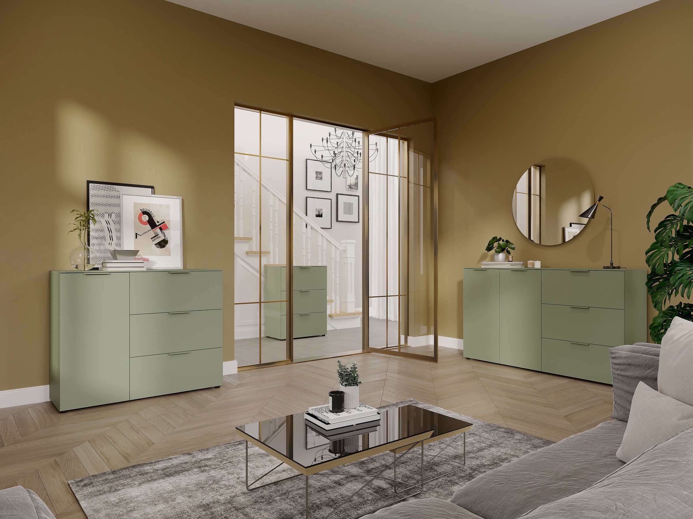 GERMANIA Sideboard »Savoca« 1 Stk. tlg. Breite 109 cm, Soft-close, 2 Fußvarianten inkl., Made in Germany