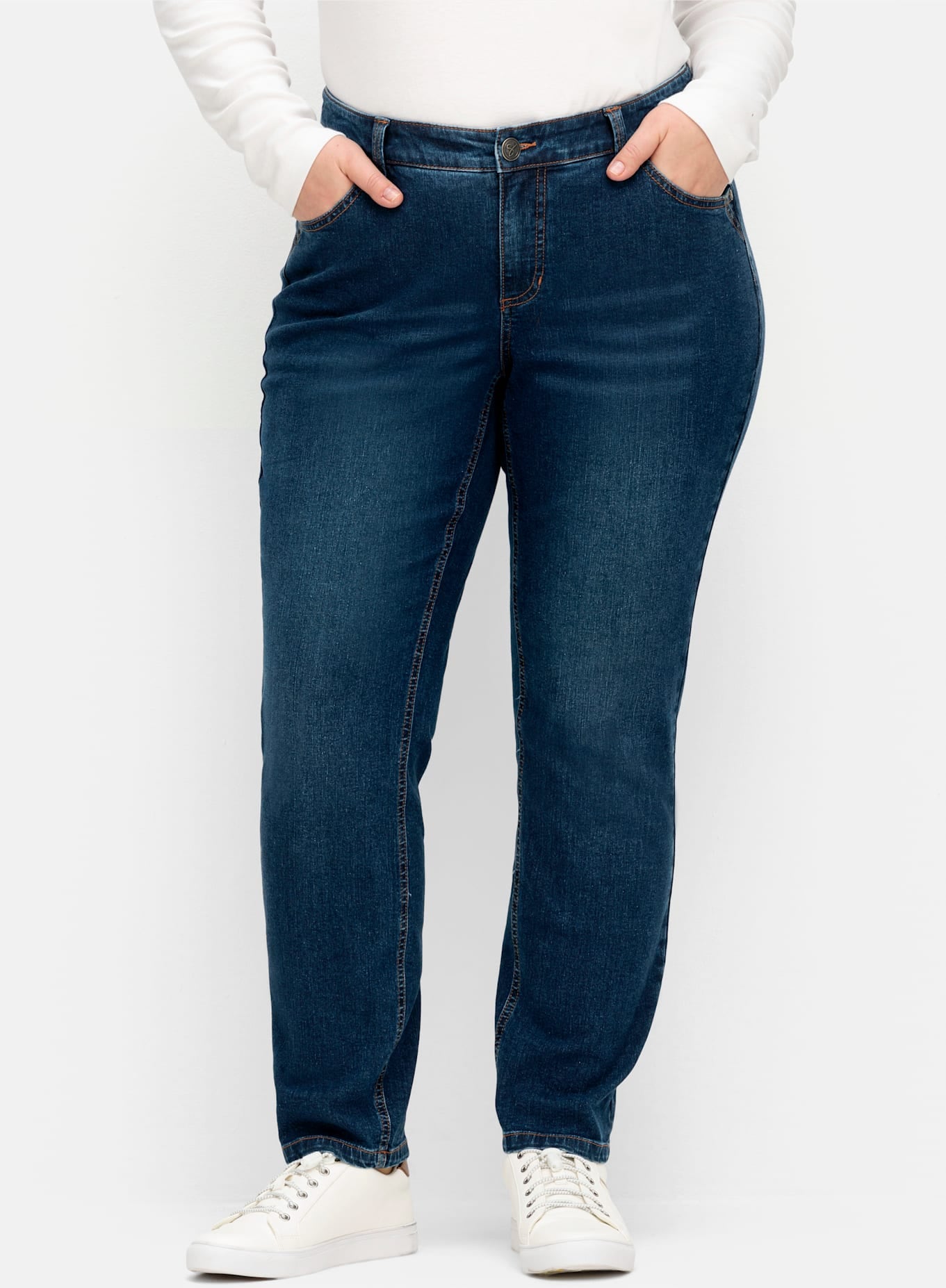Sheego Stretch-Jeans 1 Stk. tlg. günstig online kaufen
