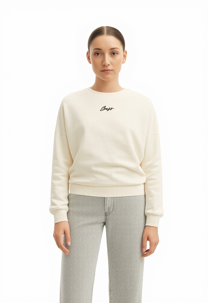 BOSS ORANGE Sweatshirt "Esweaty Premium Damenmode" im Oversized Look günstig online kaufen
