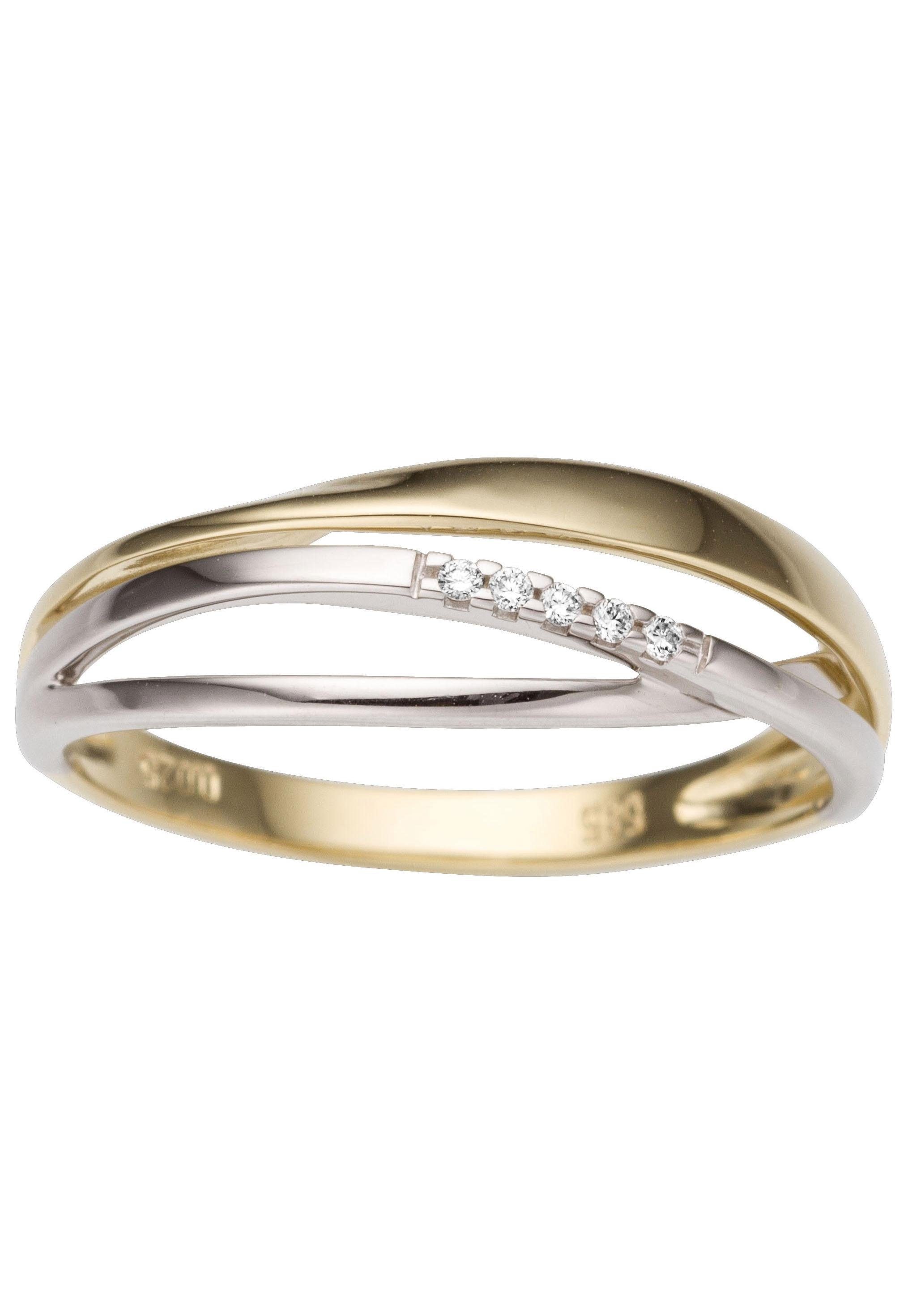 Fingerring »Schmuck Geschenk Gold 333 Damenring Goldring«, mit Brillanten