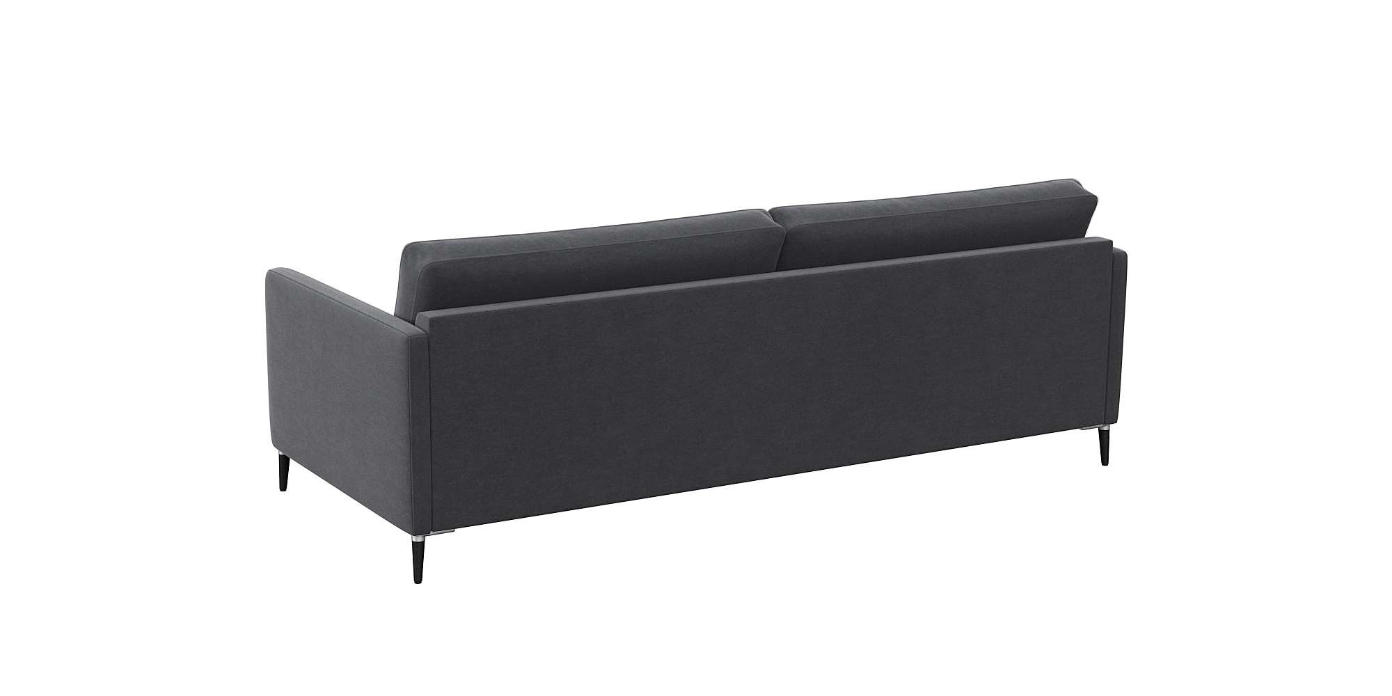 FLEXLUX 3-Sitzer »Fiore, super Sitzkomfort durch Kaltschaum im Sitz«, schmale Armlehnen, Füße Alu+schwarz