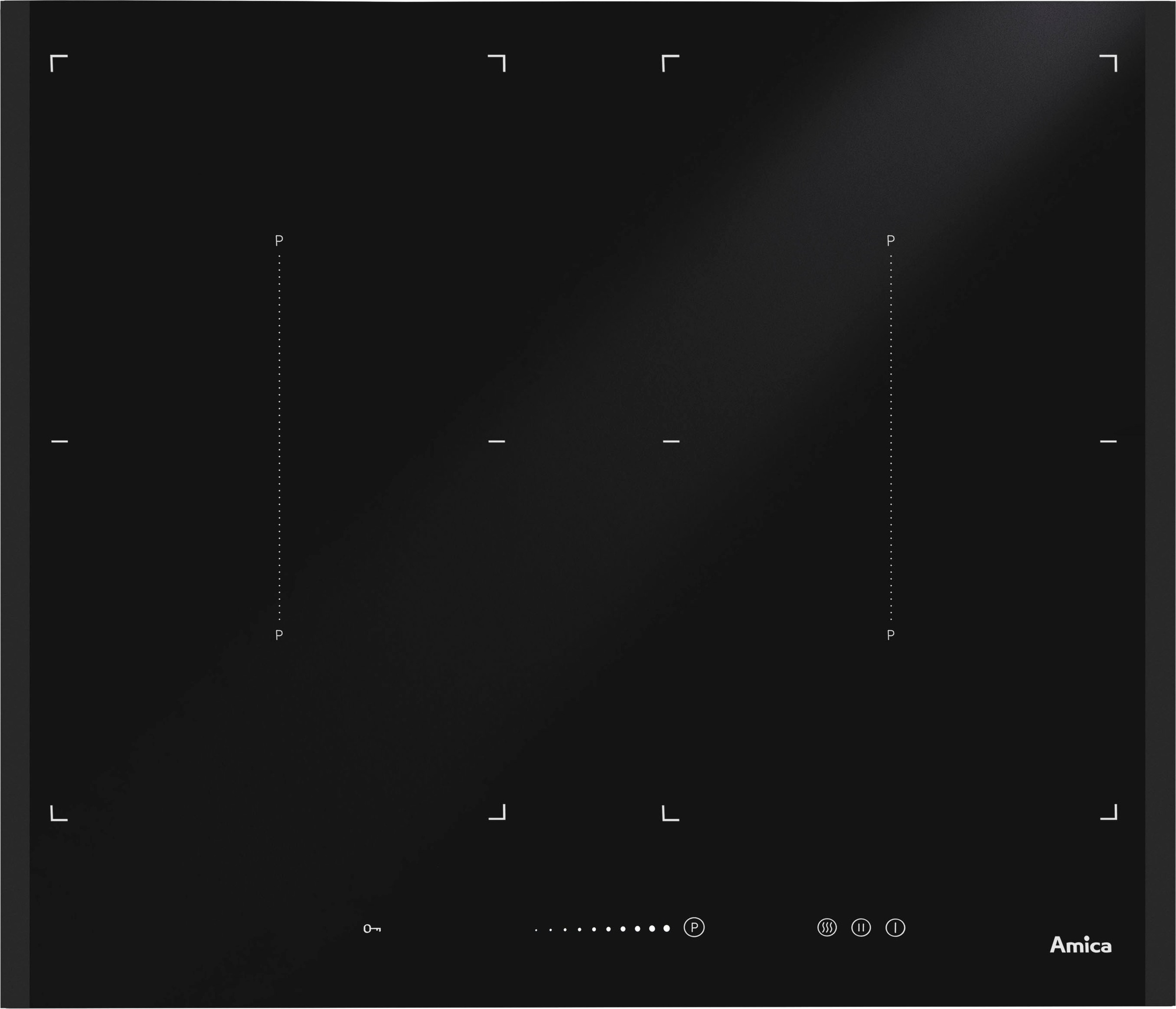Amica InduktionsKochfeld »KMI 63301 F«, KMI 63301 F, BridgeFunktion