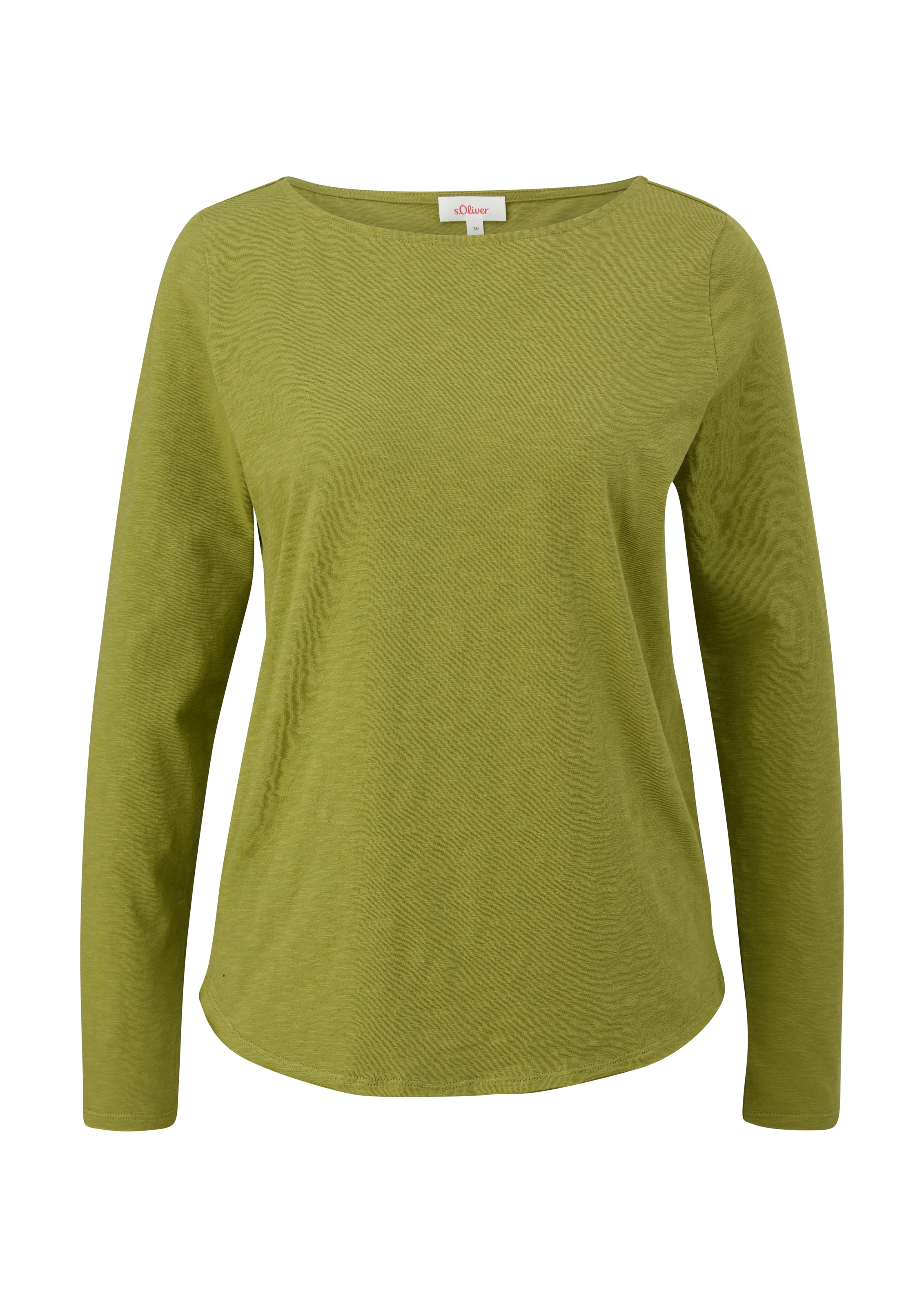 s.Oliver Langarmshirt, mit U-Boot Ausschnitt